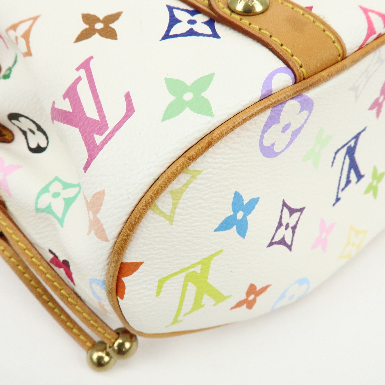 Louis Vuitton Monogram Multicolor Teda PM Hand Bag Blanc M92348