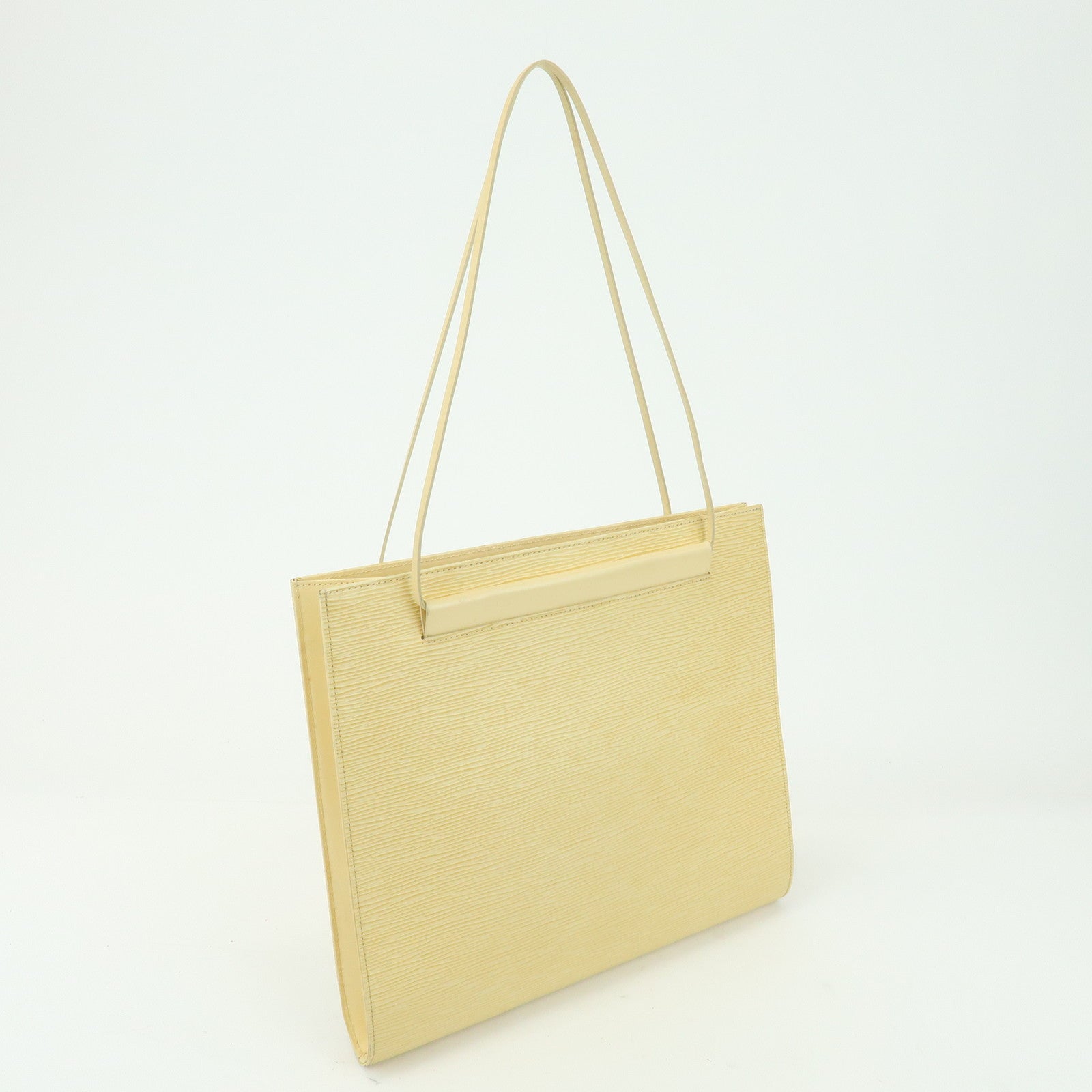 Louis Vuitton Epi Leather Saint Tropez Shoulder Tote Bag Vanilla