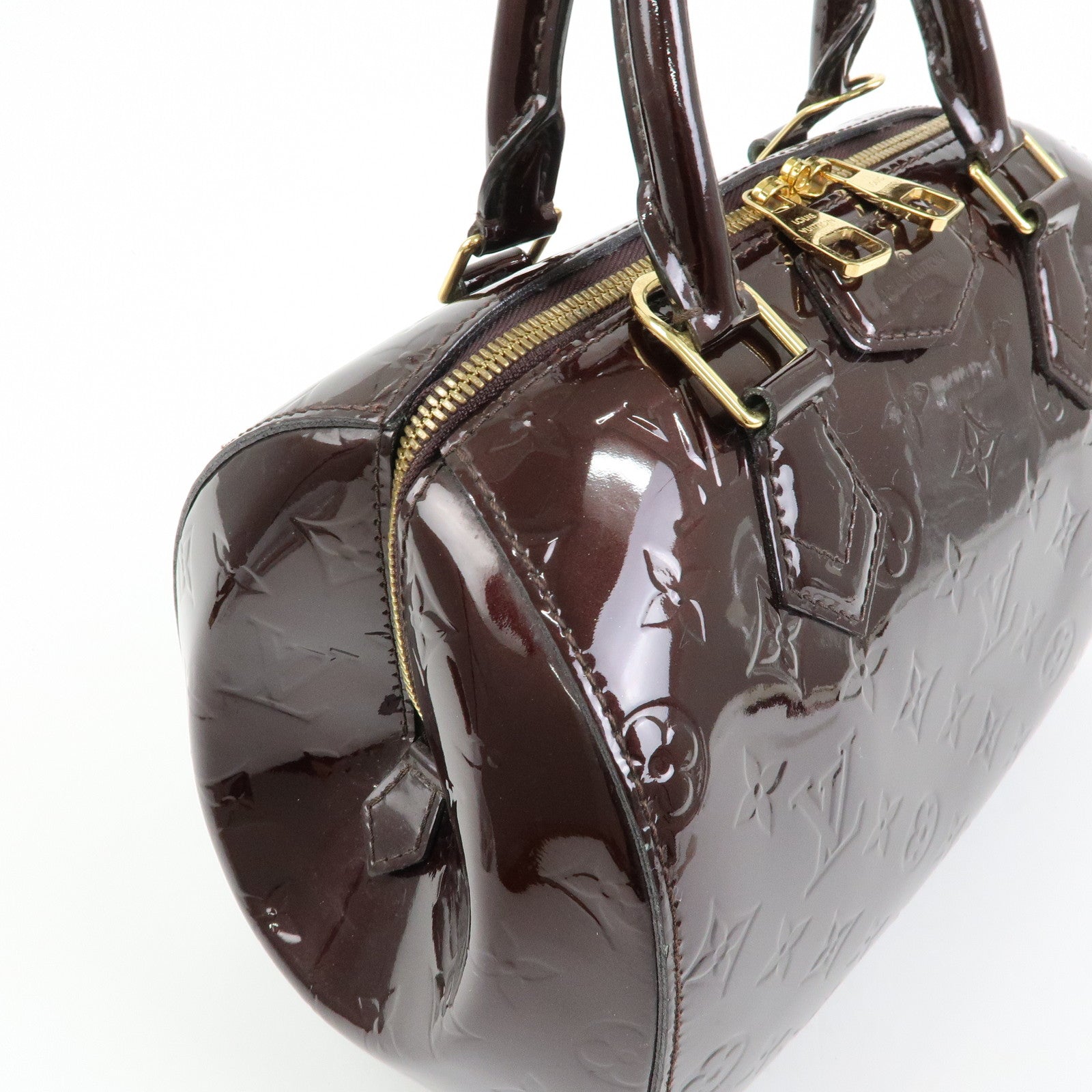 Louis Vuitton Monogram Vernis Montana Leather Hand Bag Amarante M90057
