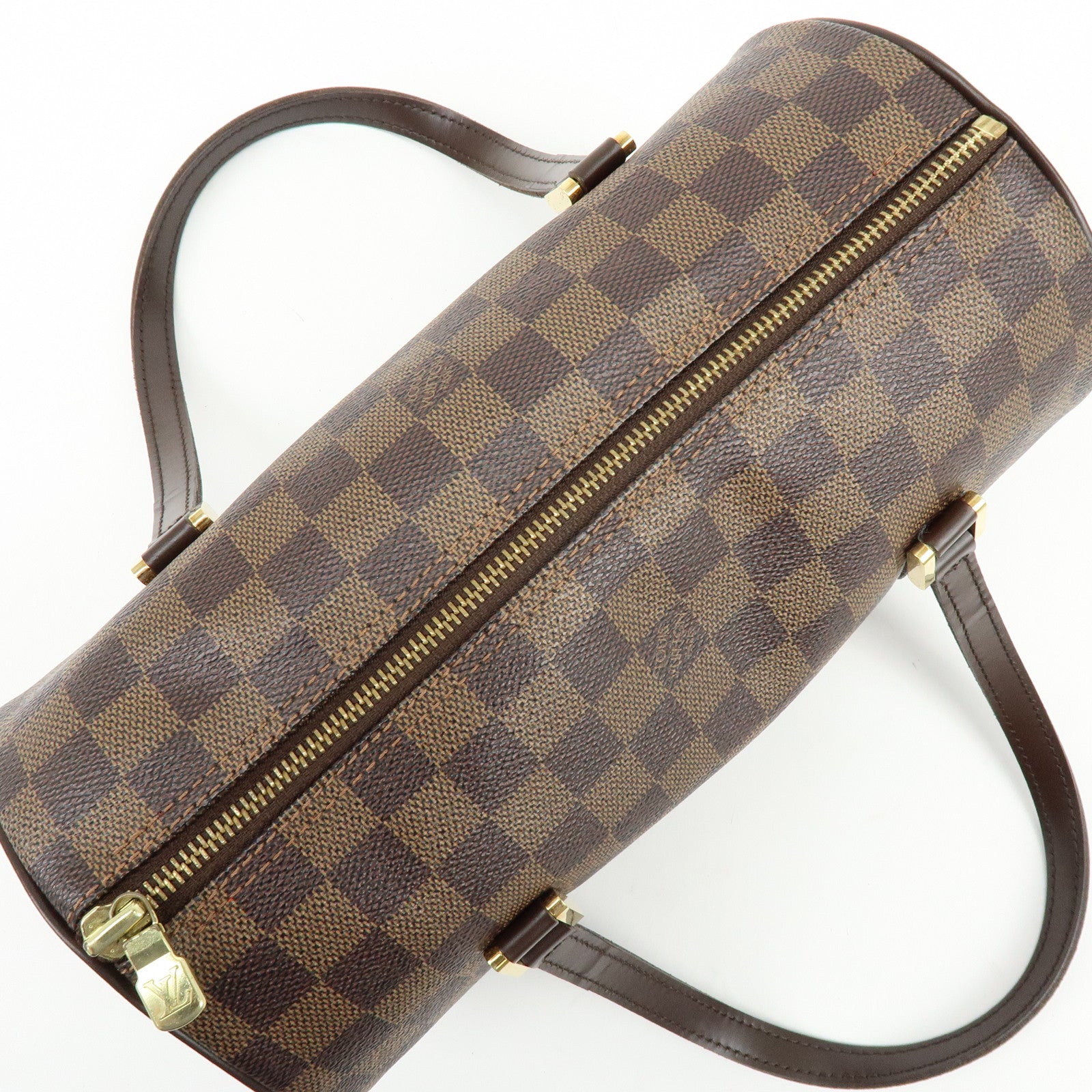 Louis Vuitton Damier Ebene Papillon 26 Hand Bag Brown N51304