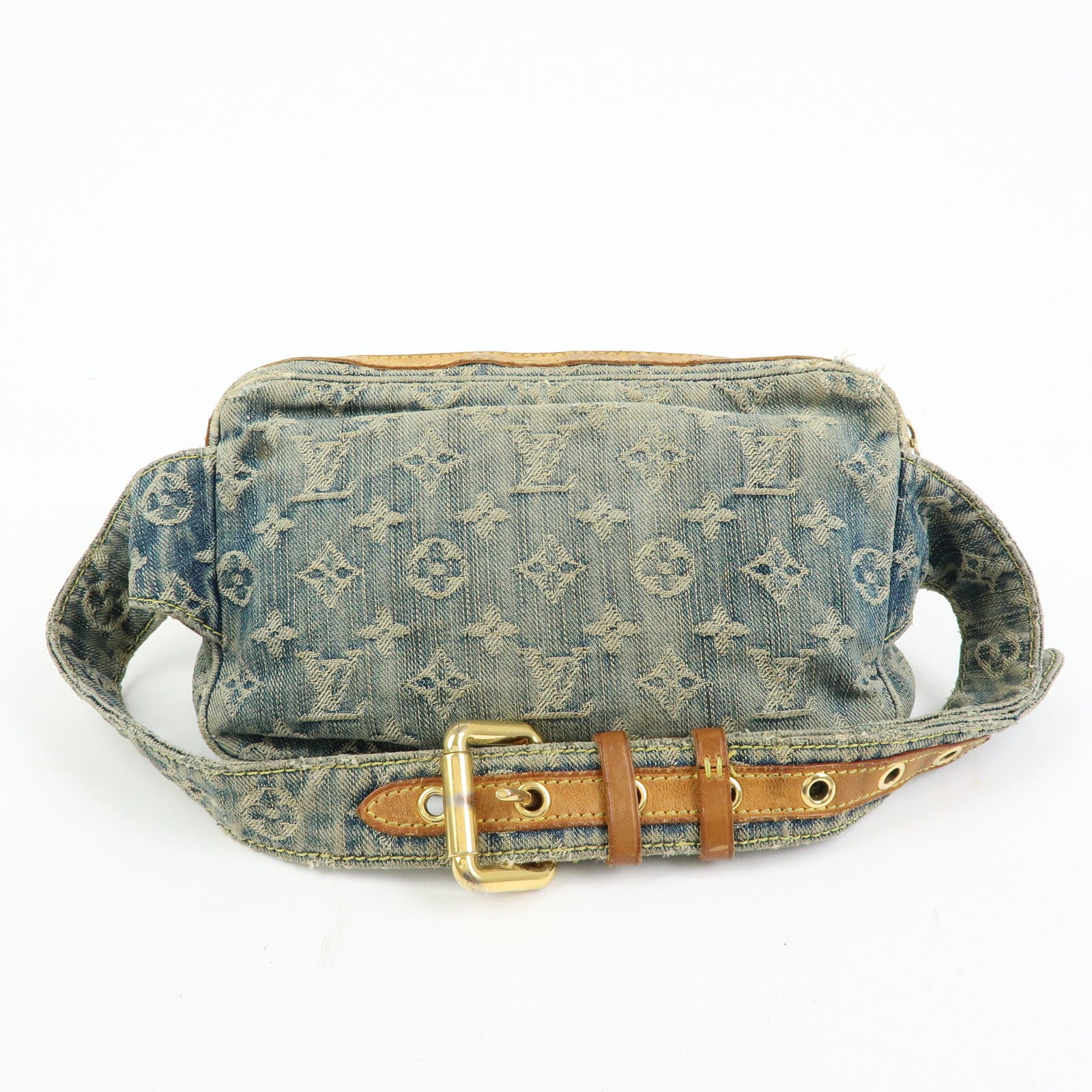 Louis Vuitton Monogram Denim Bum Bag Waist Bag Blue M95347