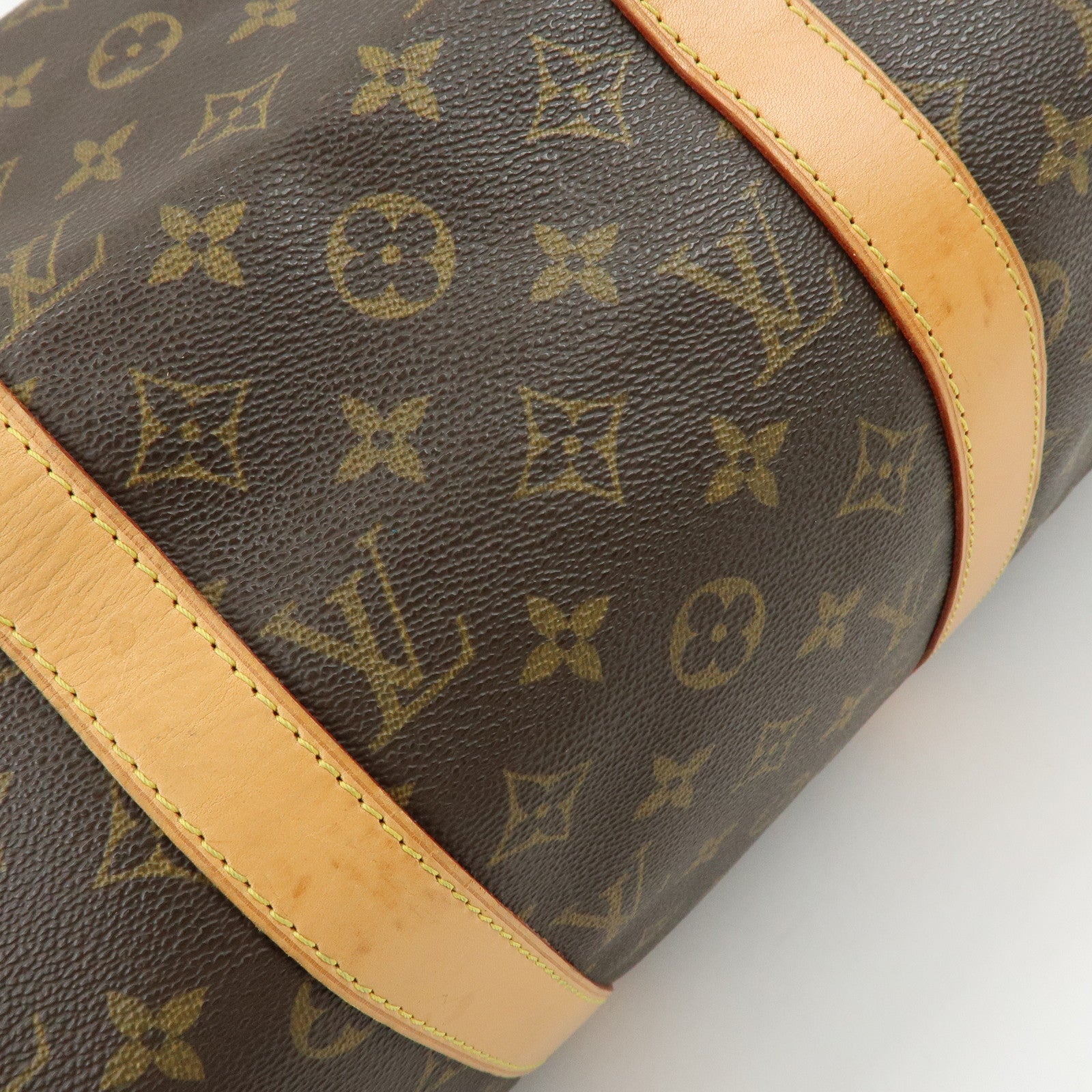 Louis Vuitton Monogram Keep All Bandouliere 50 Boston Bag Brown M41416