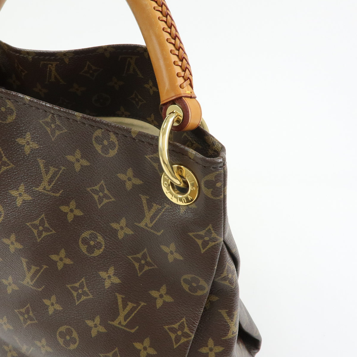 Louis Vuitton Monogram Artsy MM Shoulder Bag Brown M40249