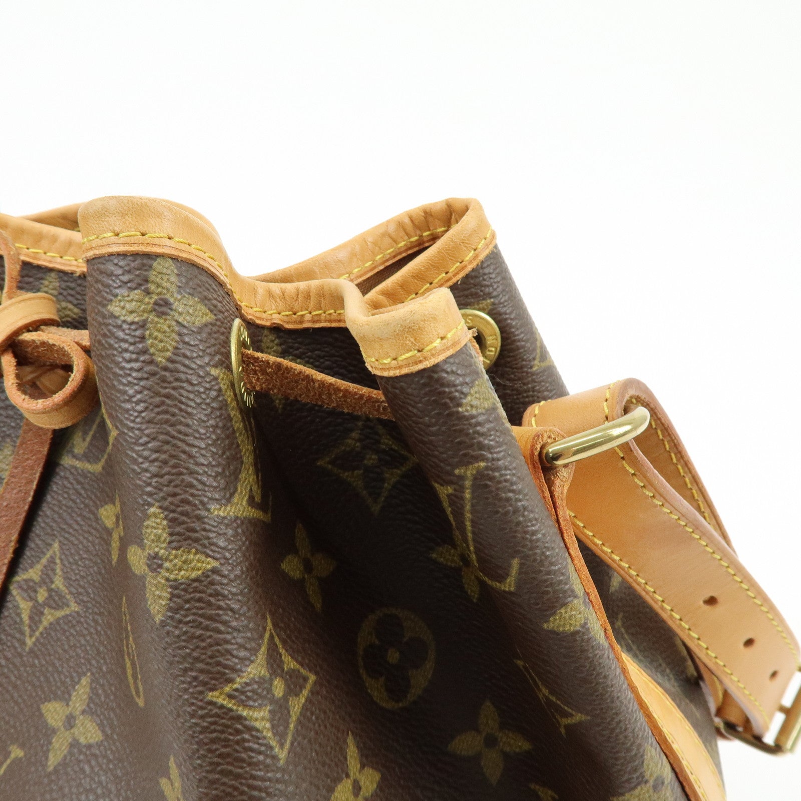 Louis Vuitton Monogram Petit Noe Shoulder Bag Brown M42226