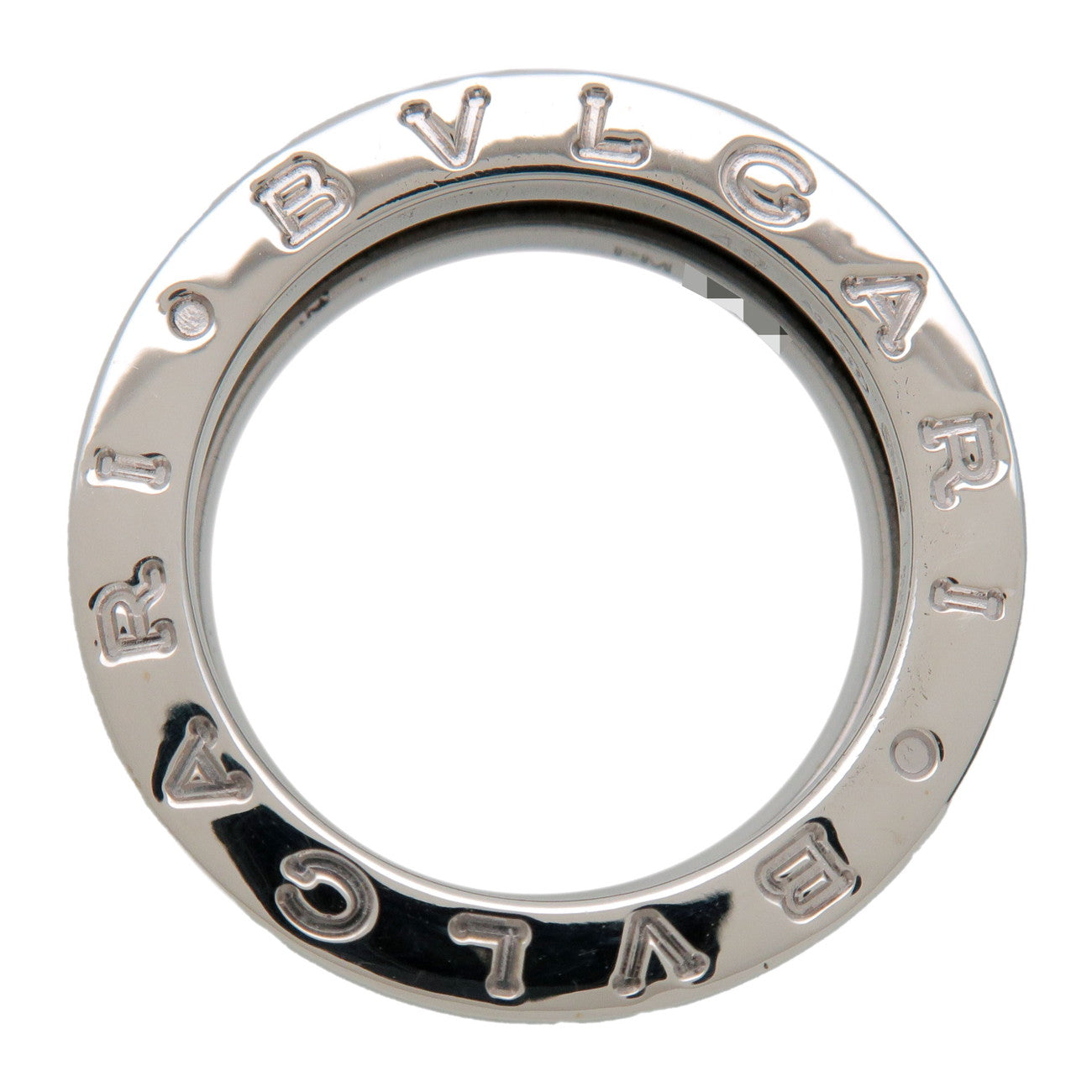 BVLGARI B-Zero1 Save the Children Ring SV925 Black Ceramic #49 US4.5