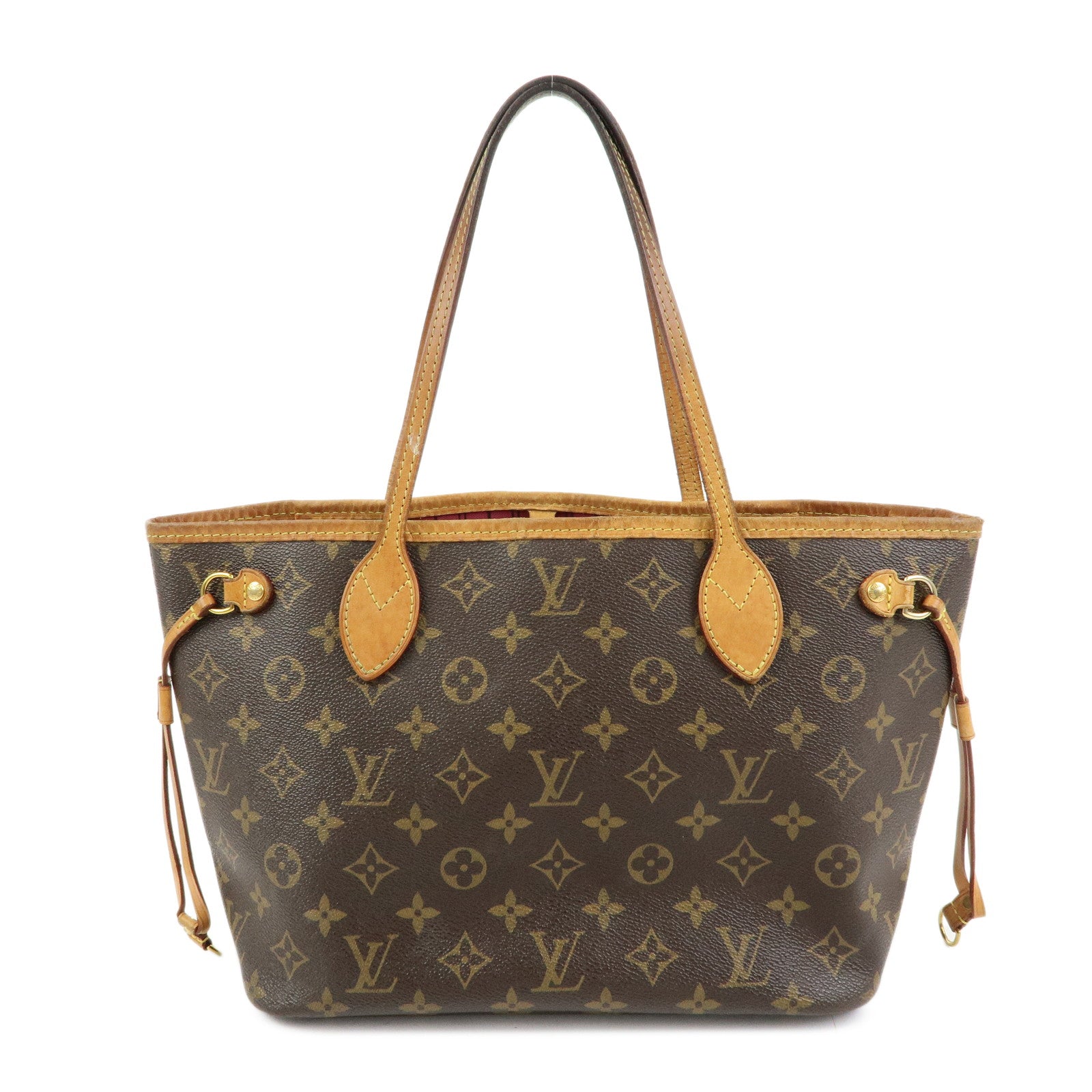 Louis Vuitton Monogram Neverfull PM Tote Bag Brown M41245