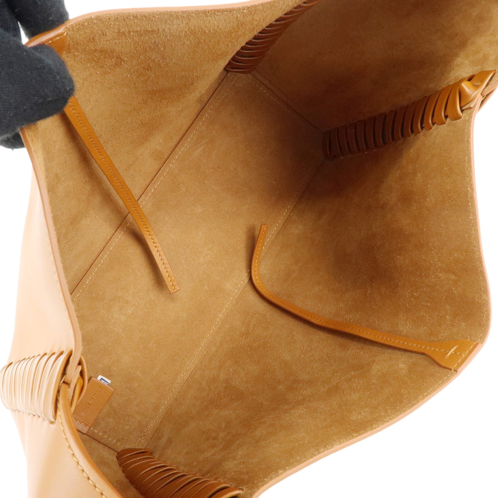 Chloe Logo Mate Leather Shoulder Bag Hand Bag Brown