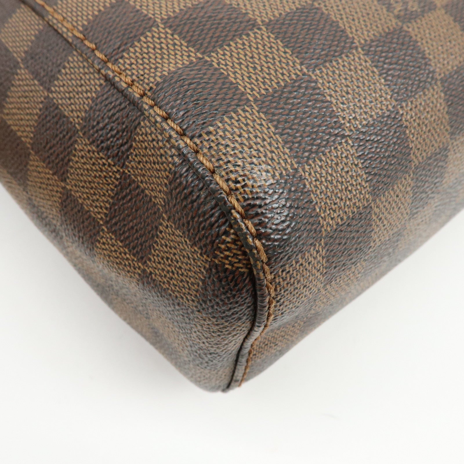 Louis Vuitton Damier Canvas Portobello PM Shoulder Bag Brown N41184