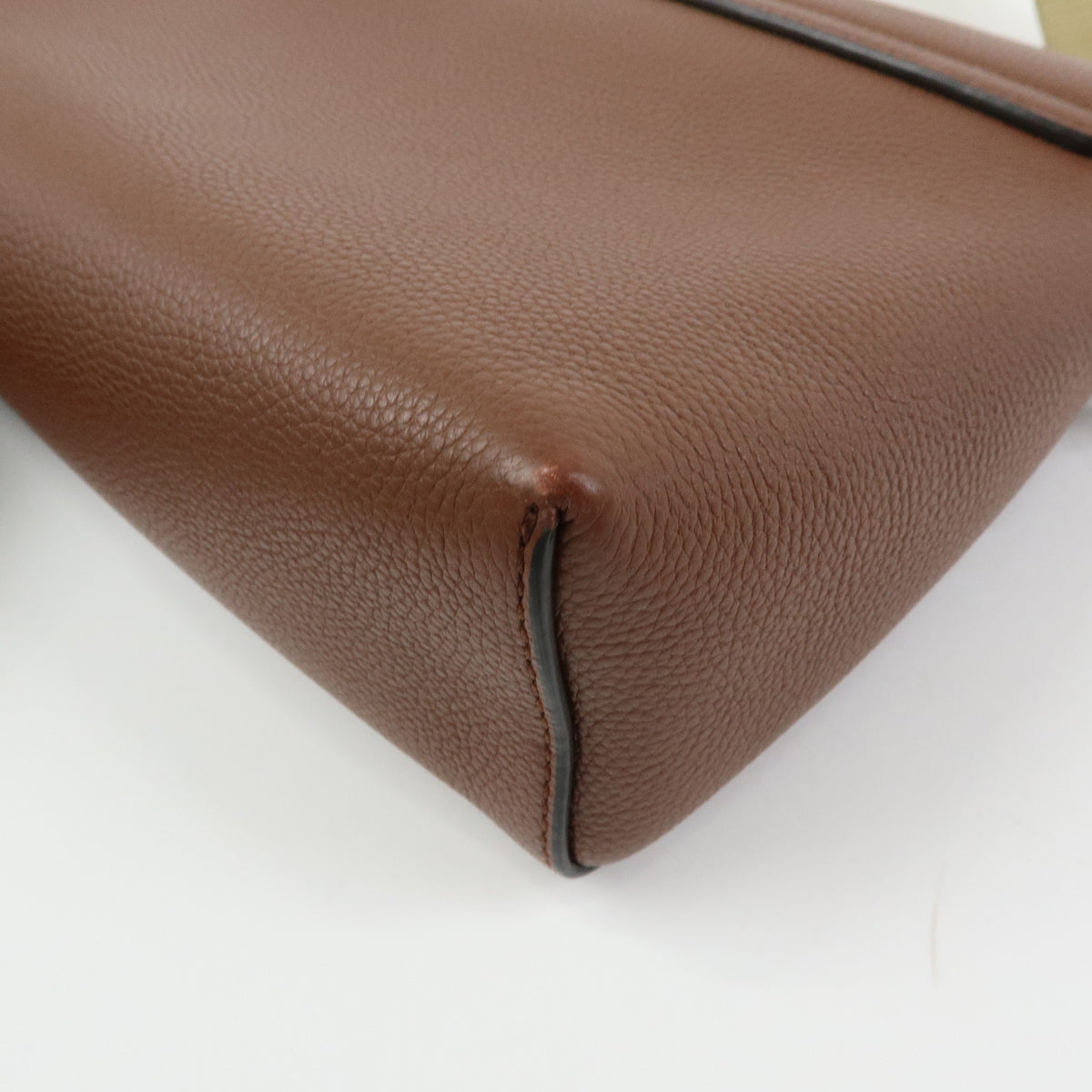 BURBERRY Nova Plaid Leather Canvas Shoulder Bag Crossbody Bag Brown