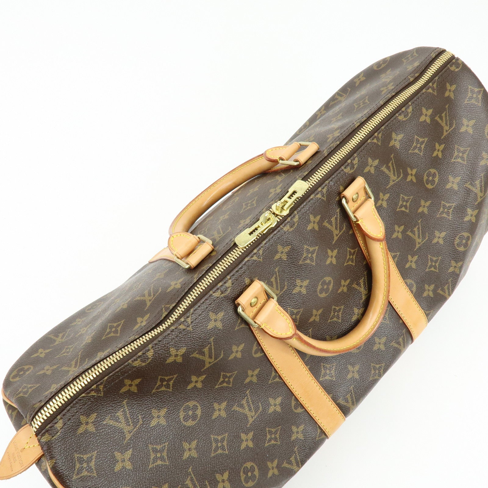 Louis Vuitton Monogram Keep All 50 Boston Bag Brown M41426