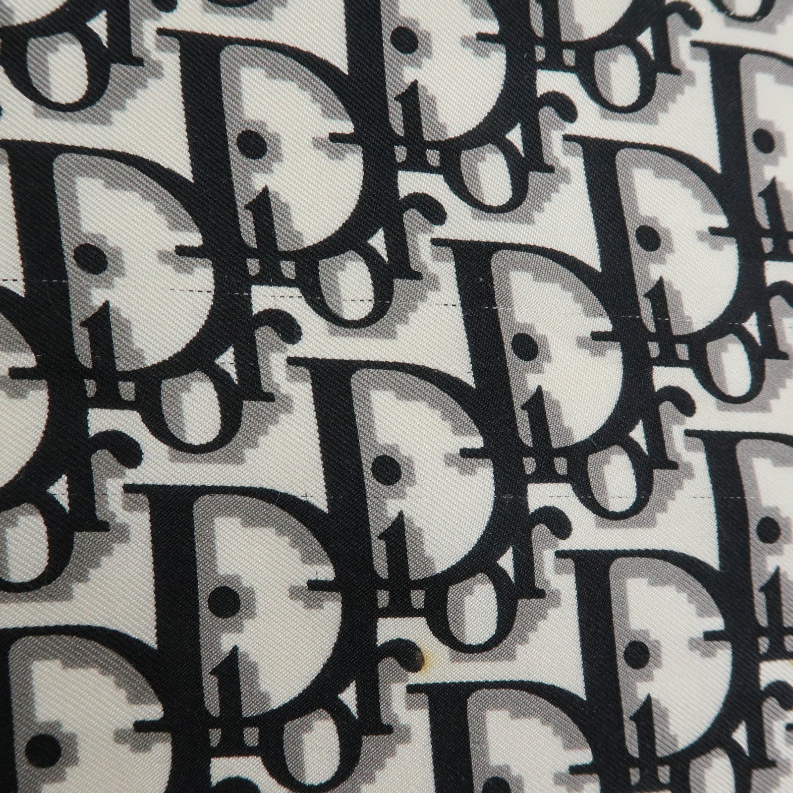 Christian Dior Trotter Silk 100% Scarf Black White
