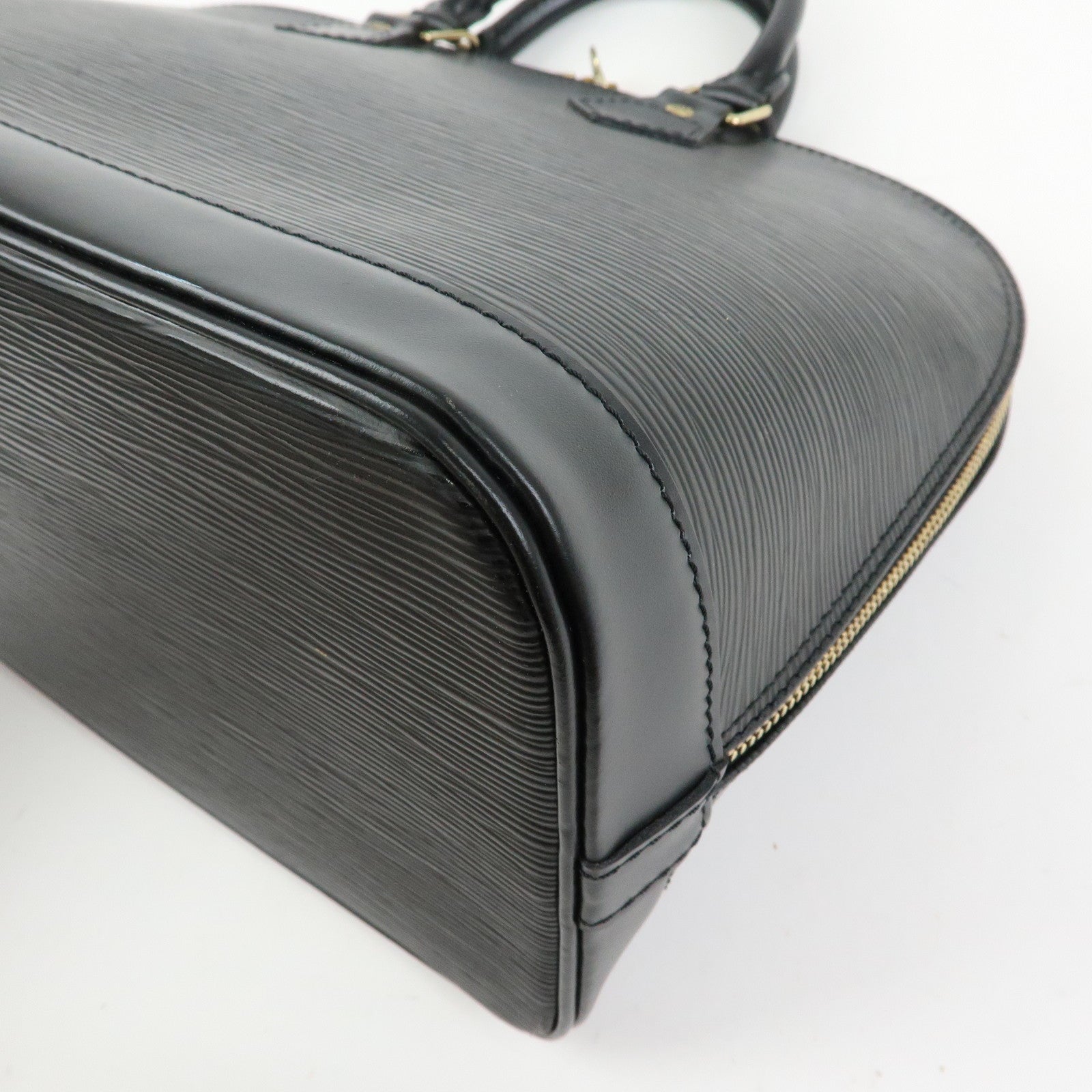 Louis Vuitton Epi Alma Hand Bag Noir Black M52142