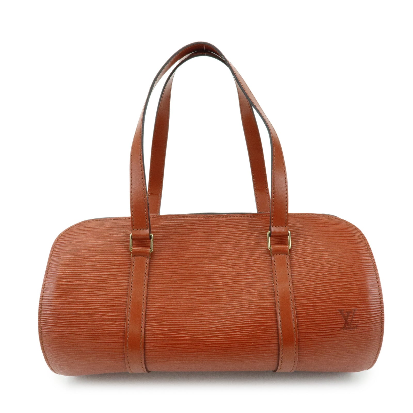 Louis Vuitton Epi Leather Soufflot Hand Bag Kenya Brown M52223