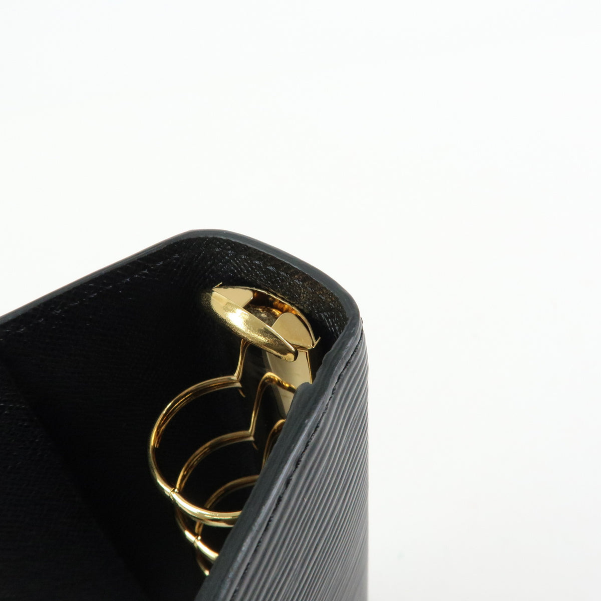 Louis Vuitton Epi Leather Agenda MM Planner Cover Noir R20042