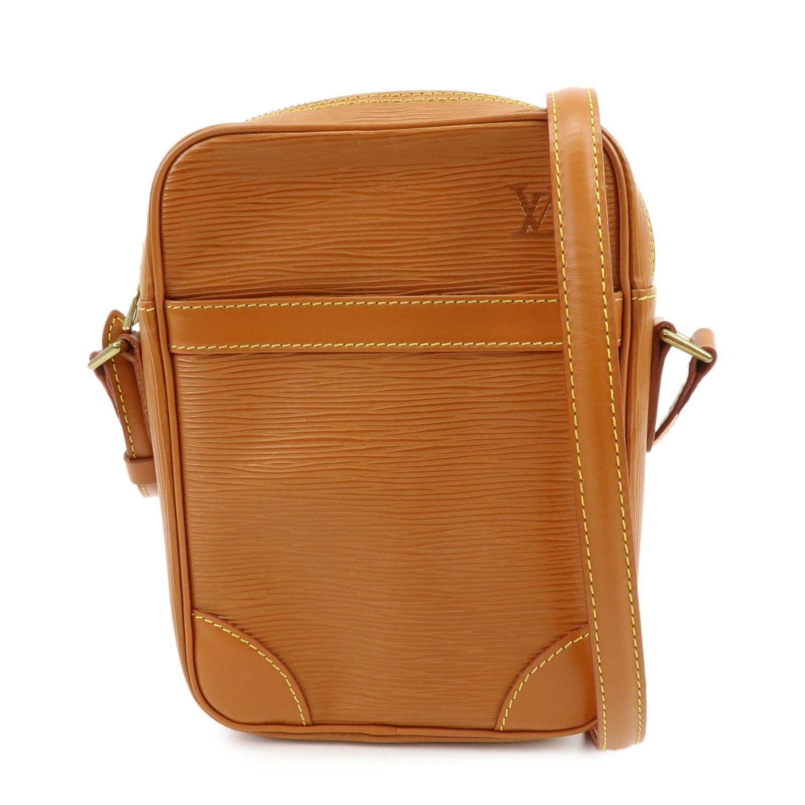 Louis Vuitton Epi Leather Danube Shoulder Crossbody Bag Kenya Brown