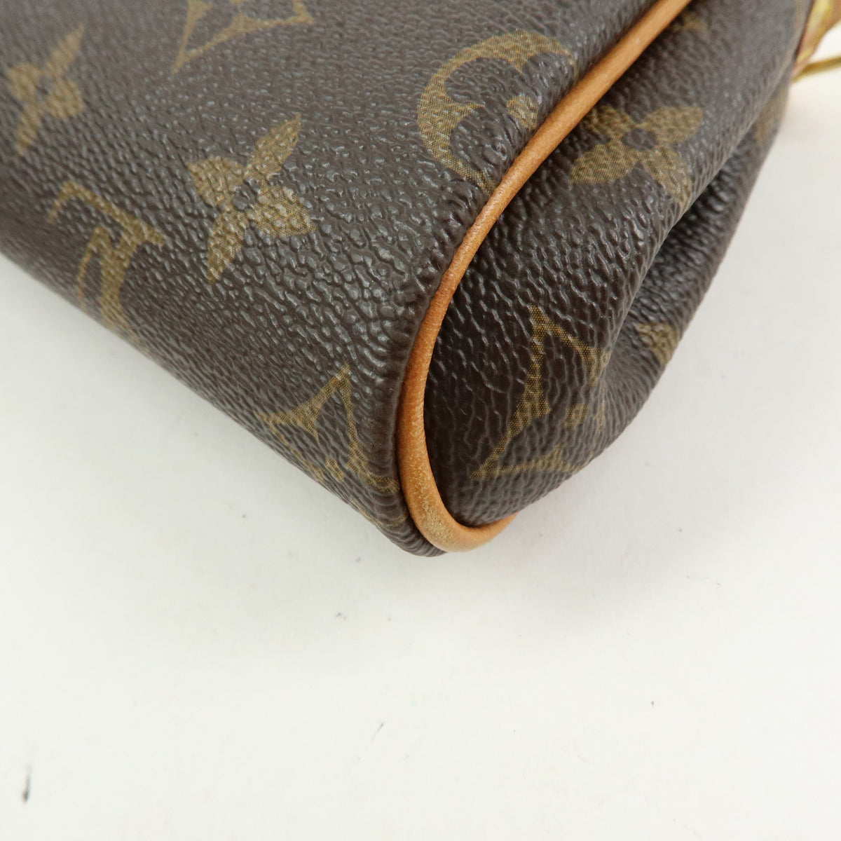 Louis Vuitton Monogram Eva 2Way Chain Shoulder Bag Pouch Brown M95567