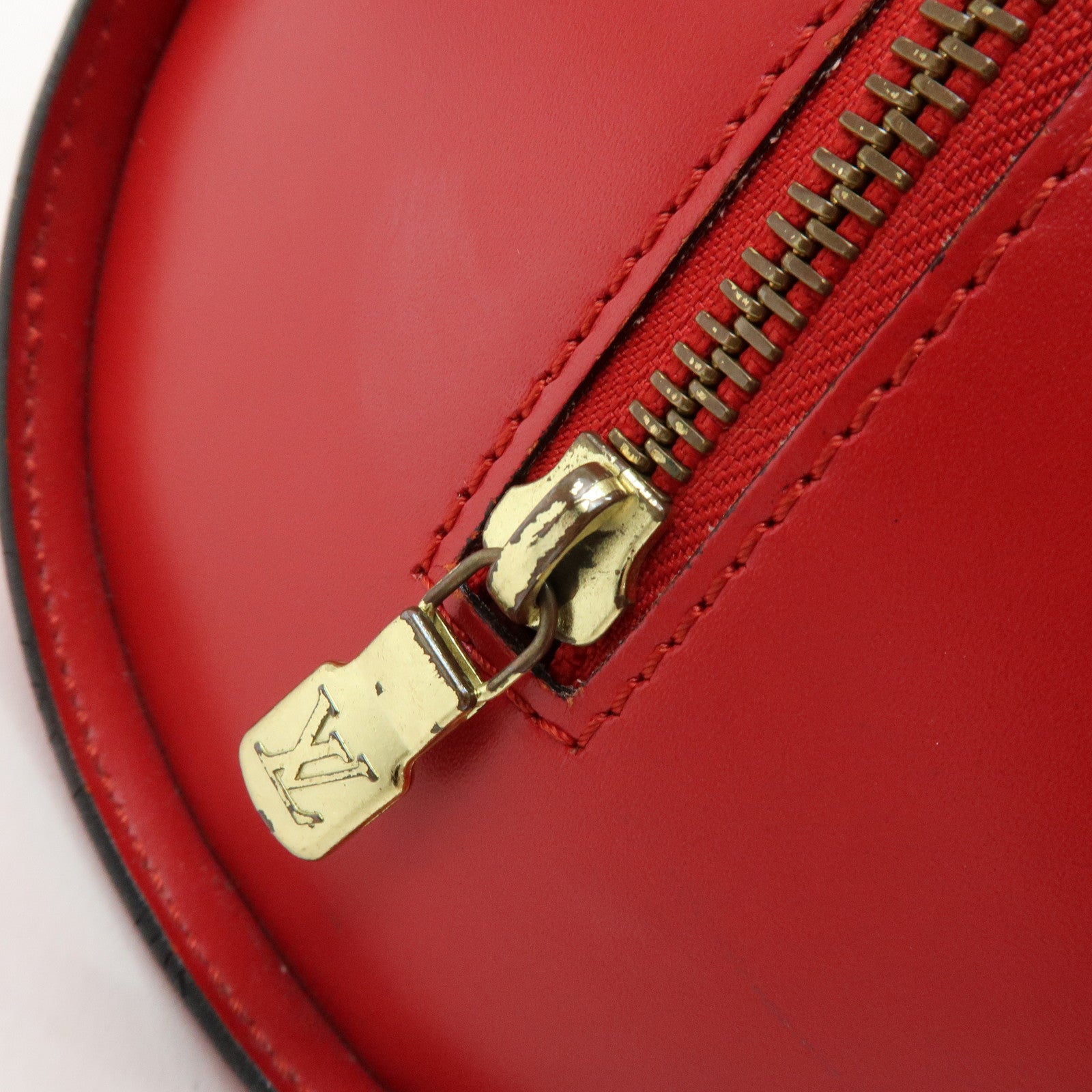 Louis Vuitton Epi Soufflot with Pouch Hand Bag Castilian Red M52227