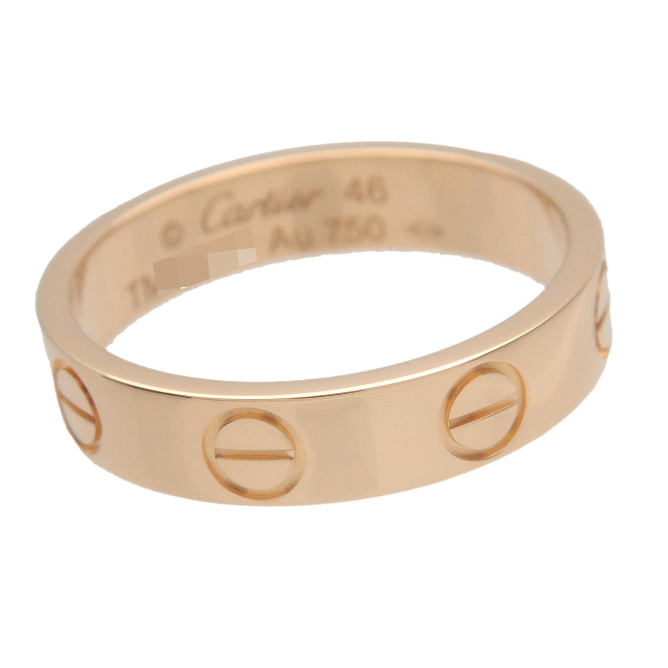 Cartier Mini Love Ring K18 750YG #46 US3.75 EU46 HK7.5