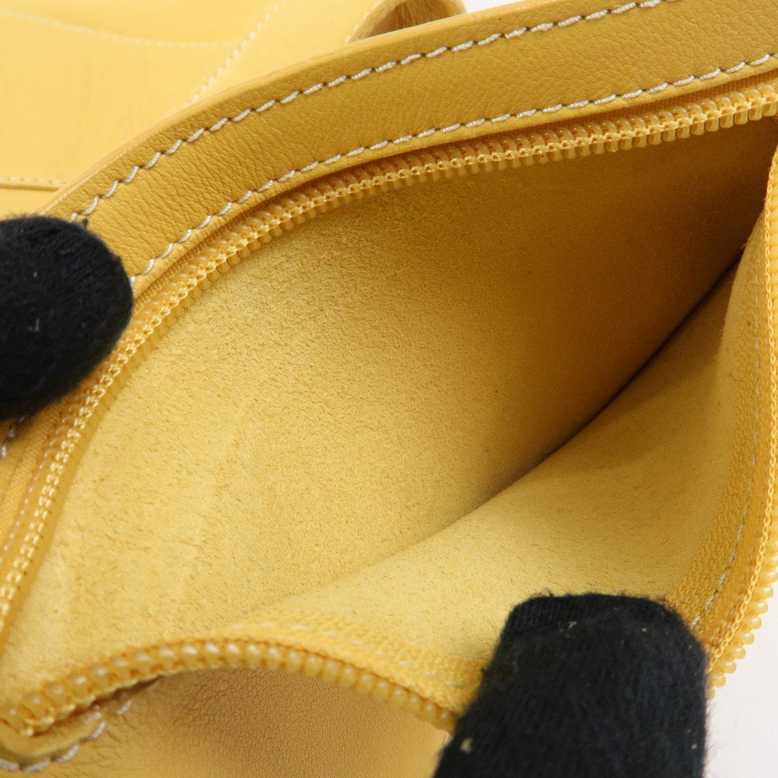LOEWE Anton Anagram Leather Shoulder Bag Backpack Rucksack Mustard