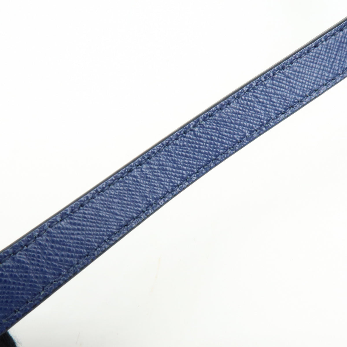 PRADA Galleria Triangle Log Saffiano Leather 2Way Hand Bag Blue BN2274