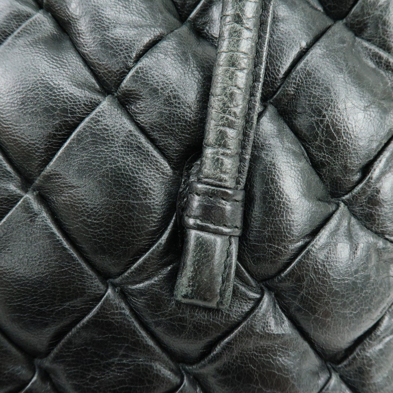 BALENCIAGA The Matelasse Leather Hand Bag Mini Boston Bag 182089