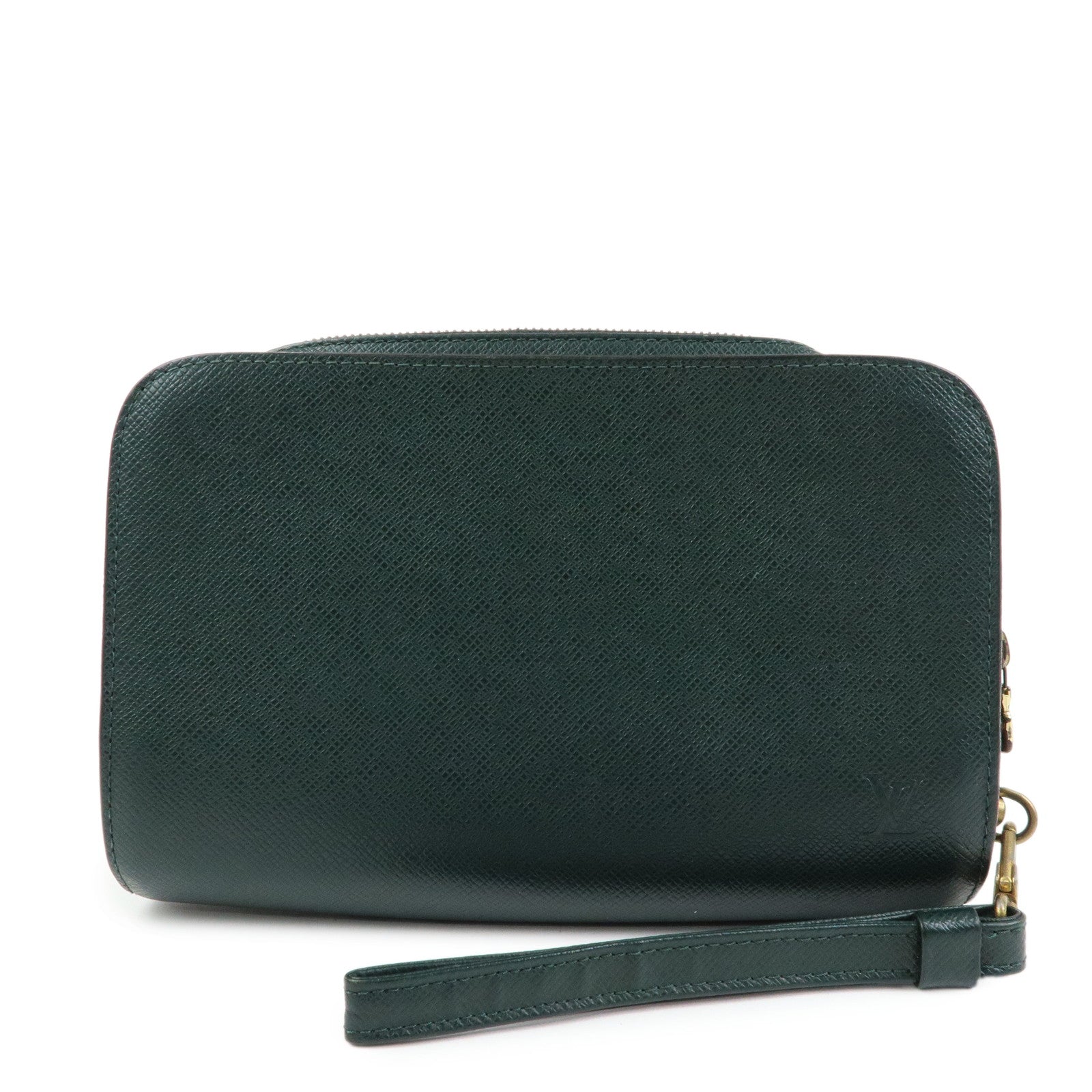Louis Vuitton Taiga Baikal Clutch Bag Pouch Epicea M30184