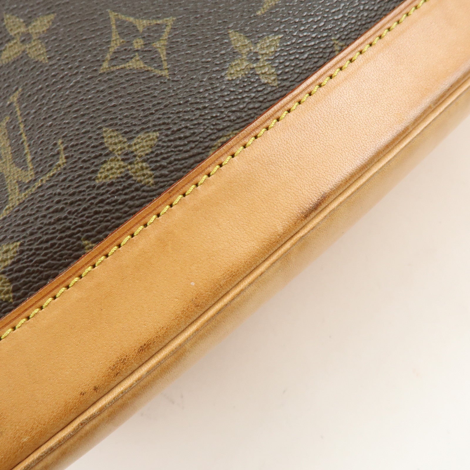 Louis Vuitton Monogram Alma PM Canvas Leather Hand Bag Brown M51130