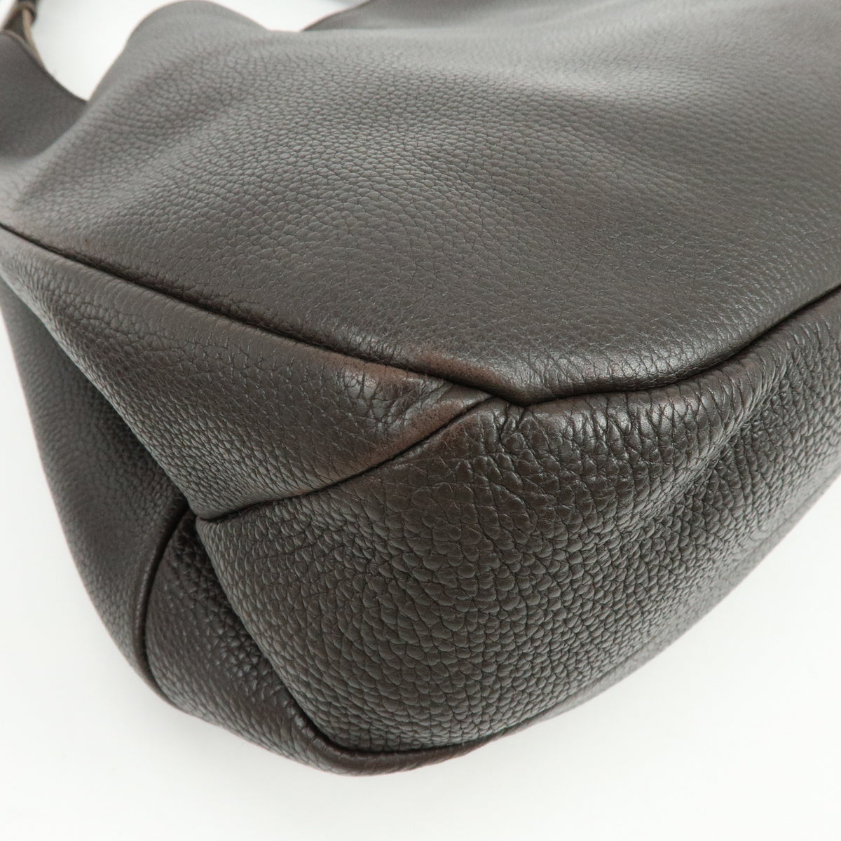 BOTTEGA VENETA Intrecciato Campana Large Leather Shoulder Bag Brown