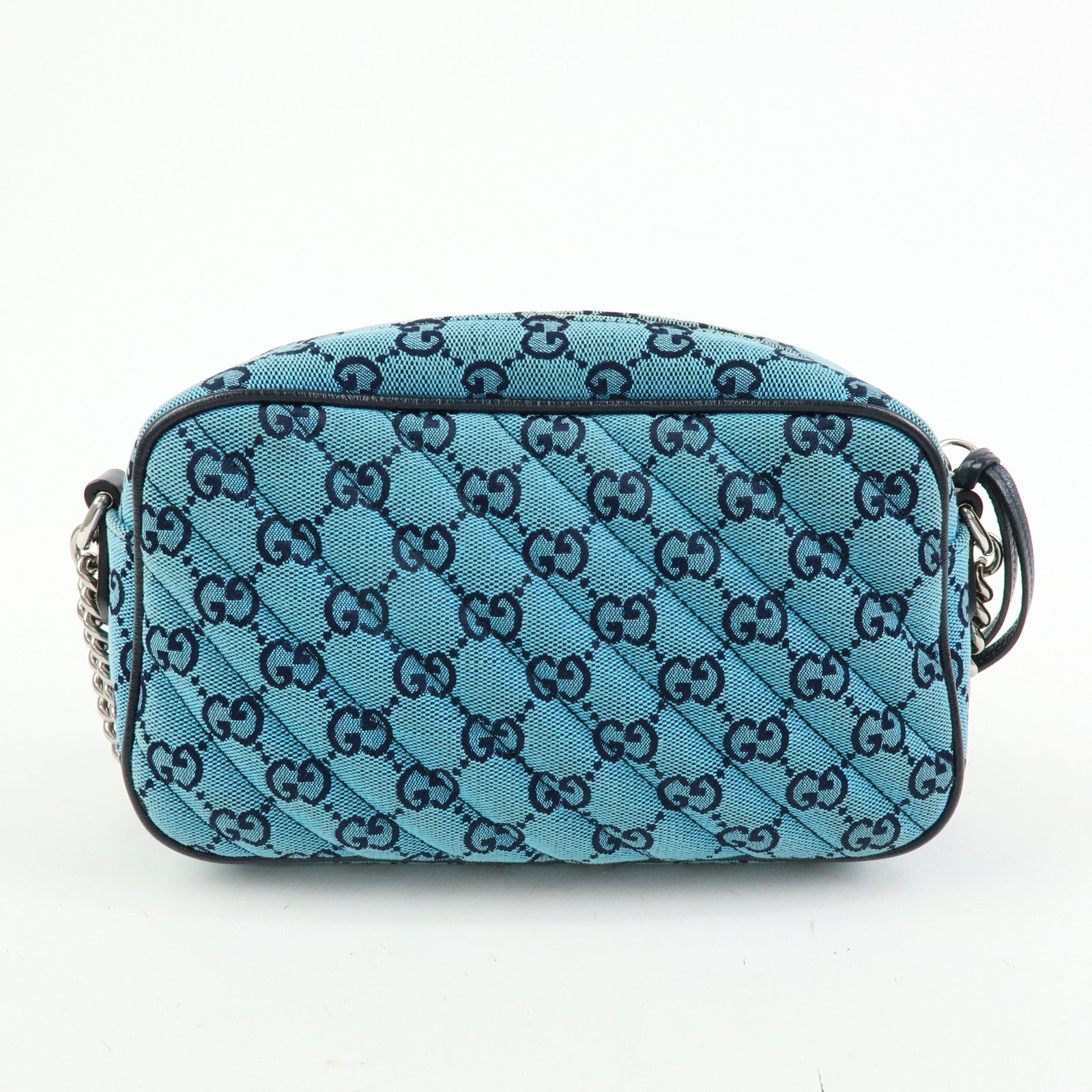 GUCCI GG Marmont Shoulder Bag Crossbody Bag Blue Dark Navy 447632