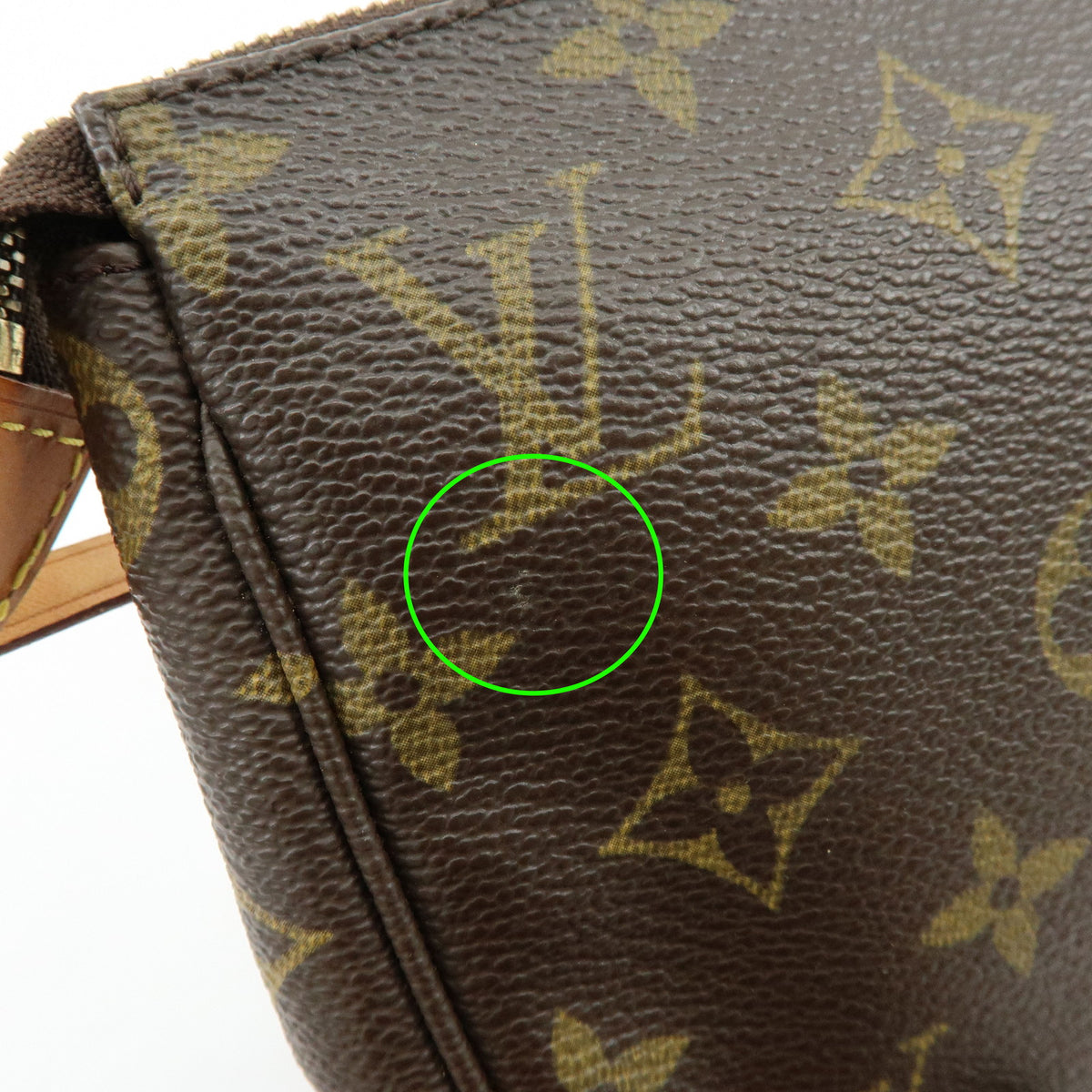Louis Vuitton Monogram Pochette Accessoires Pouch Hand Bag Brown M51980