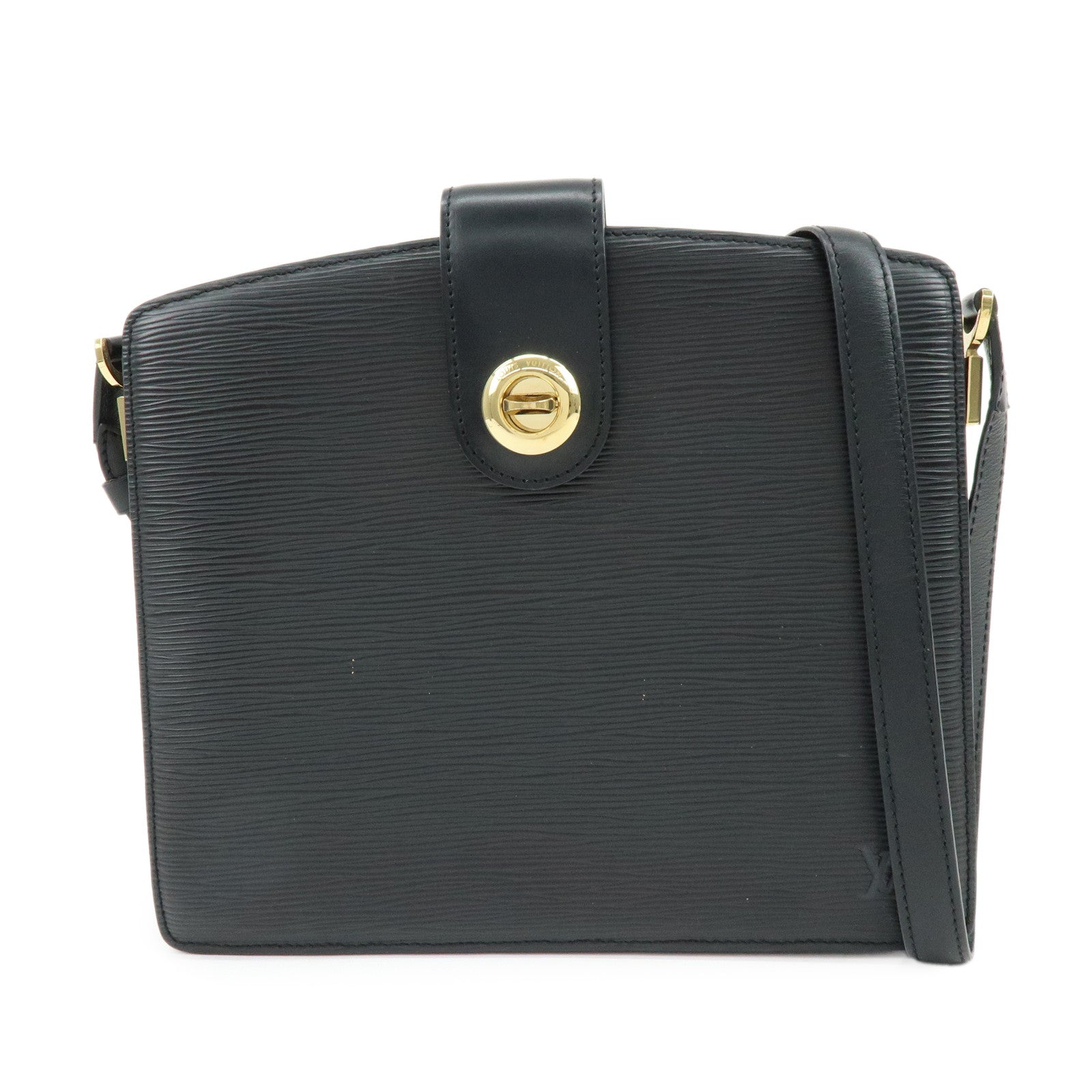 Louis Vuitton Epi Capuchin Shoulder Crossbody Bag Noir Black M52342