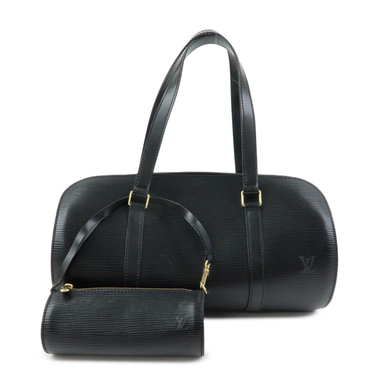 Louis Vuitton Epi Soufflot Shoulder Bag Hand Bag Noir M52222