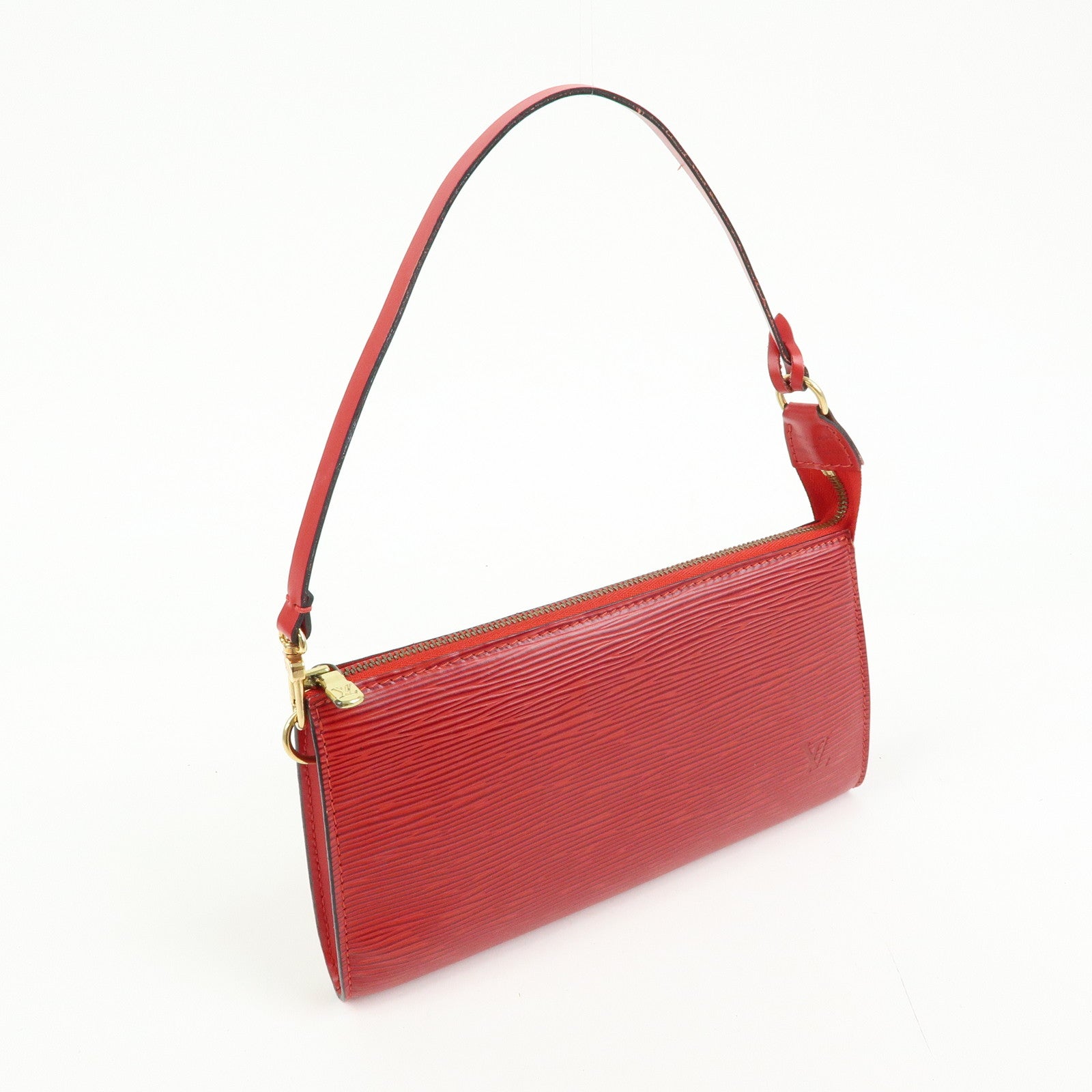 Louis Vuitton Epi Pochette Accessoires Hand Bag Castilian Red M52957