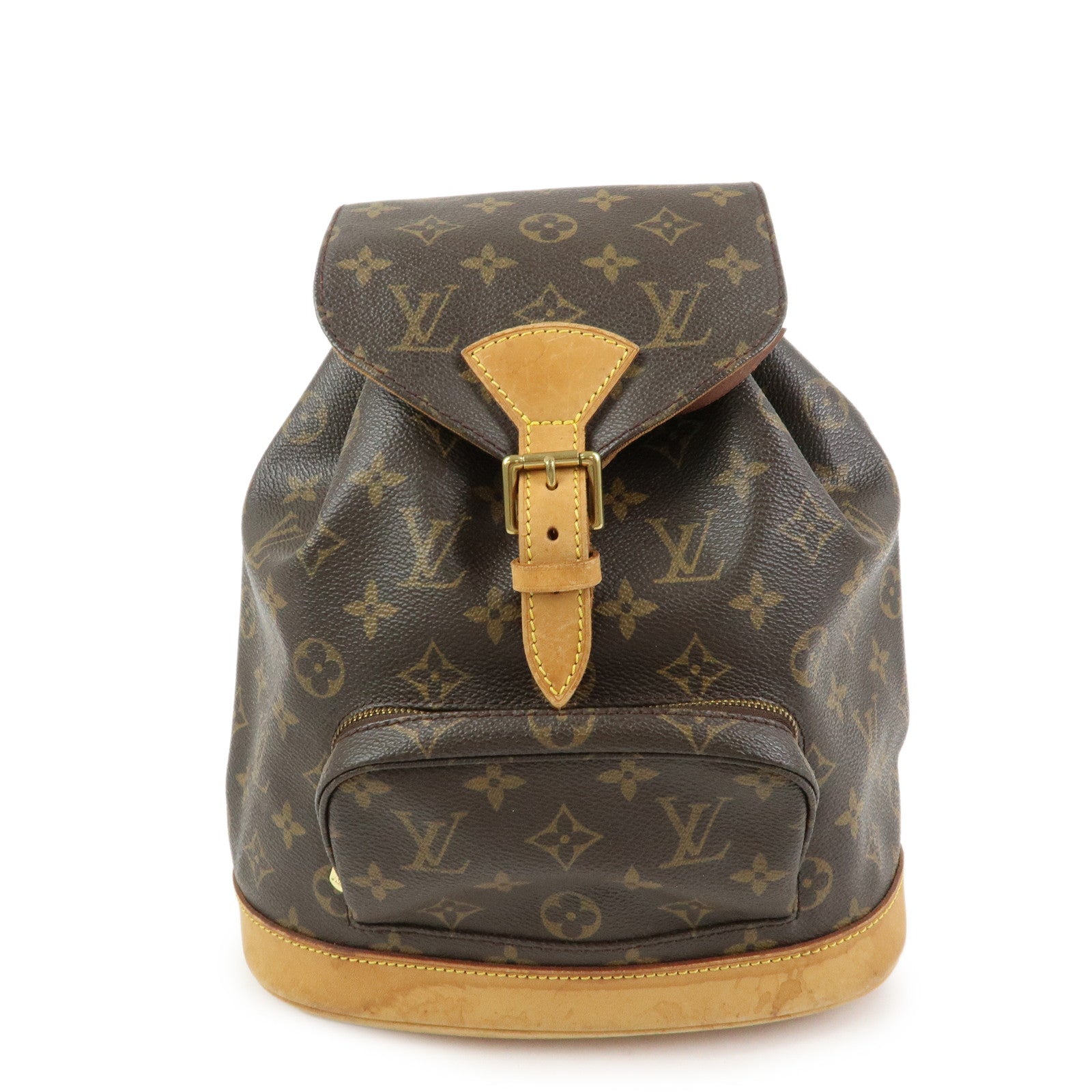 Louis Vuitton Monogram Montsouris MM Backpack Rucksack Brown M51136
