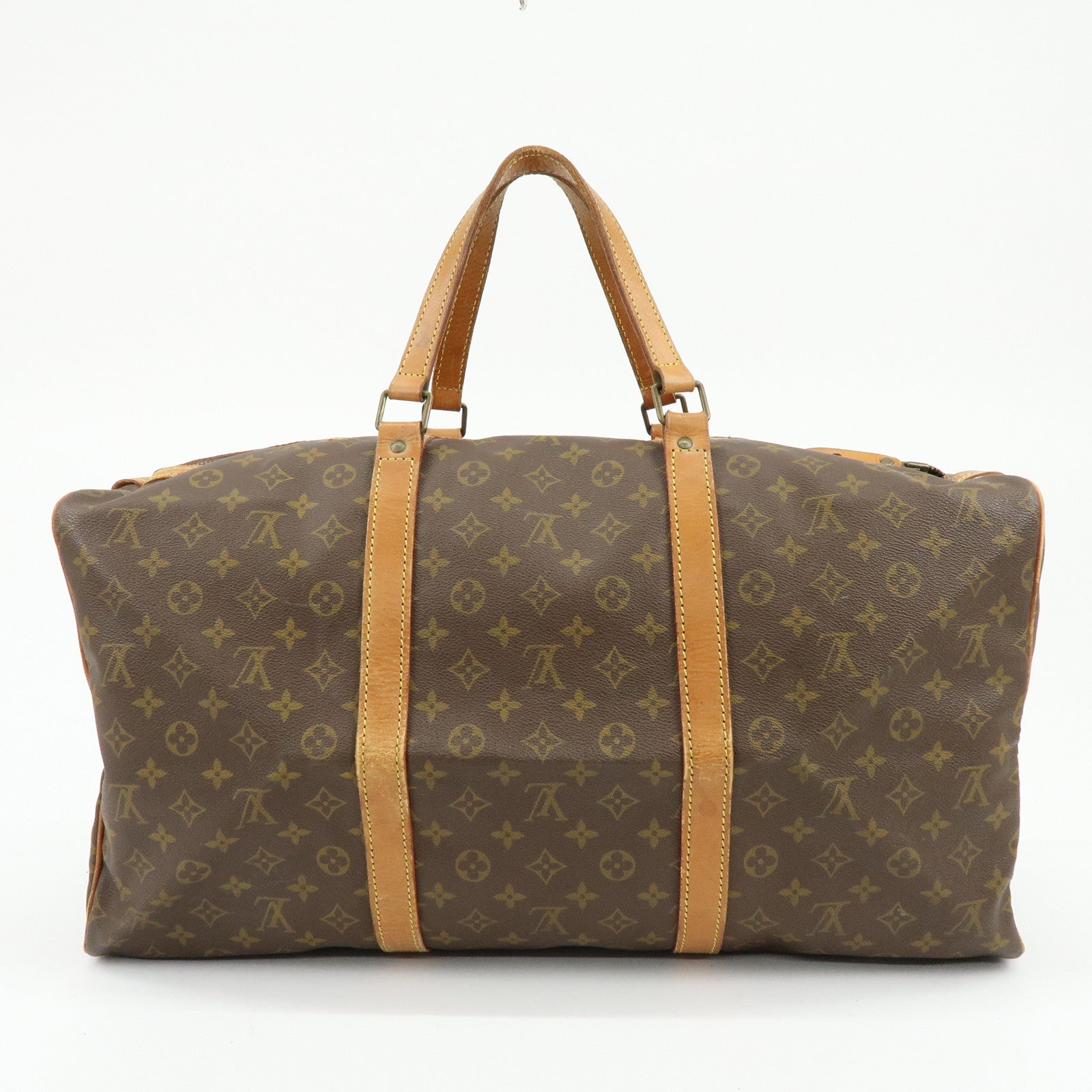 Louis Vuitton Monogram Sac Souple 55 Boston Bag Brown M41622
