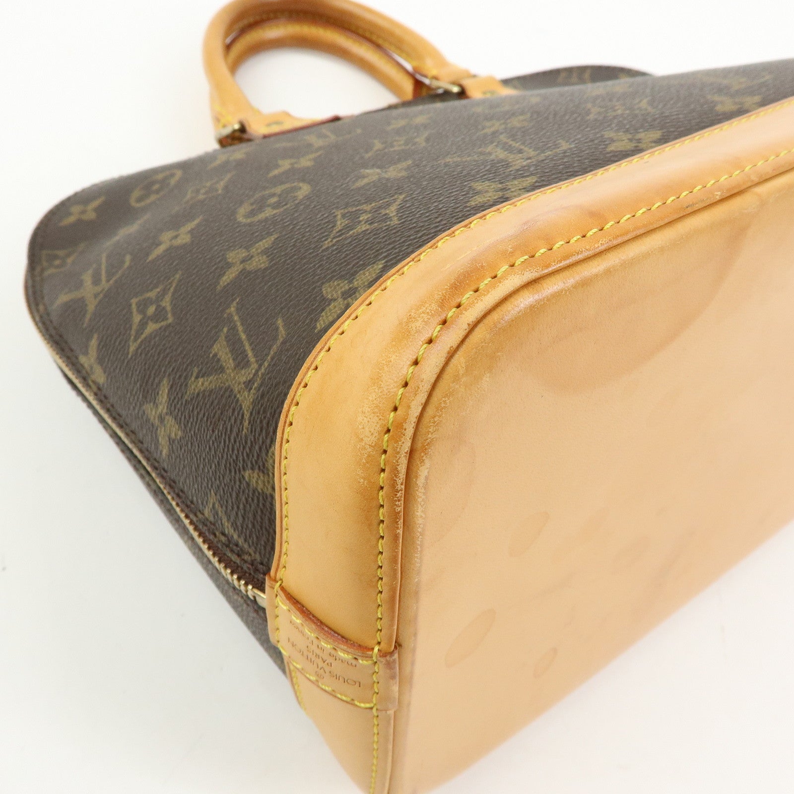 Louis Vuitton Monogram Alma PM Hand Bag Brown M51130