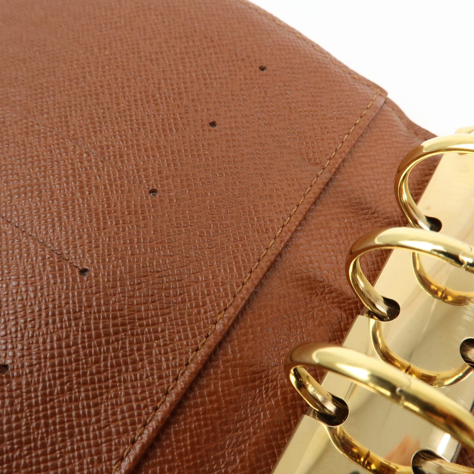 Louis Vuitton Monogram Agenda MM Planner Cover Brown R20105