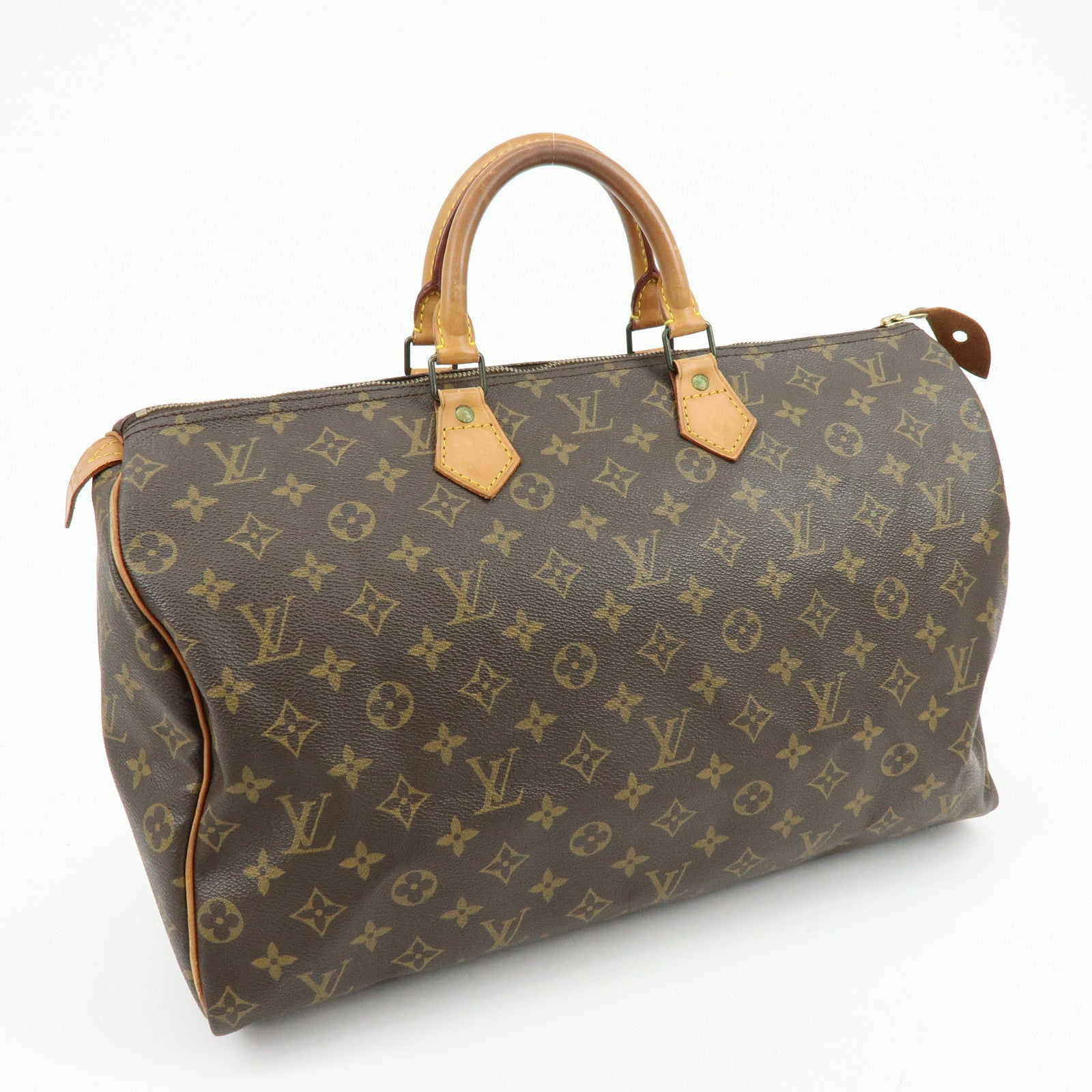 Louis Vuitton Monogram Speedy 40 Boston Bag Brown M41522