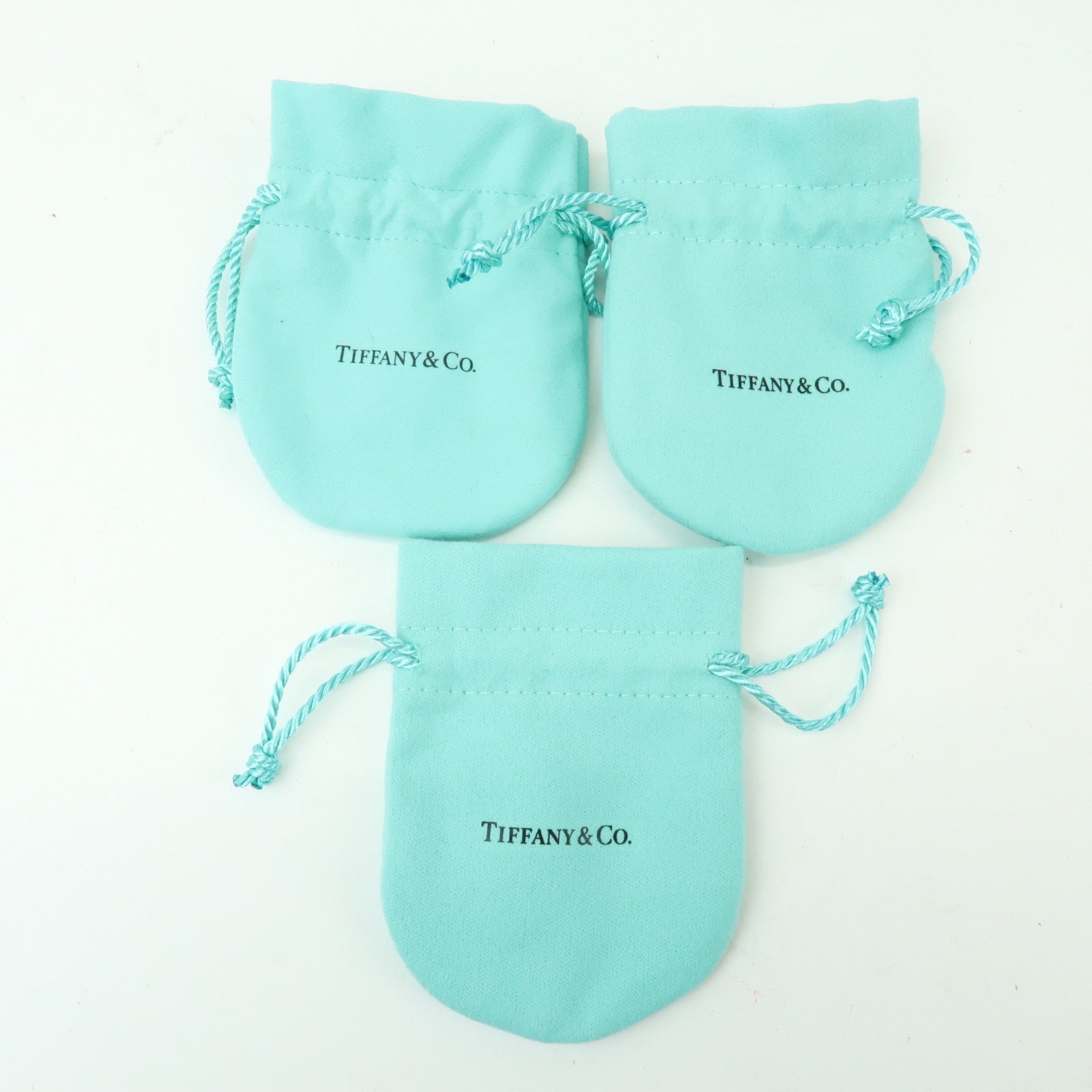 Tiffany&Co. Set of 9 Jewelry Box Drawstring Dust Bag Tiffany Blue