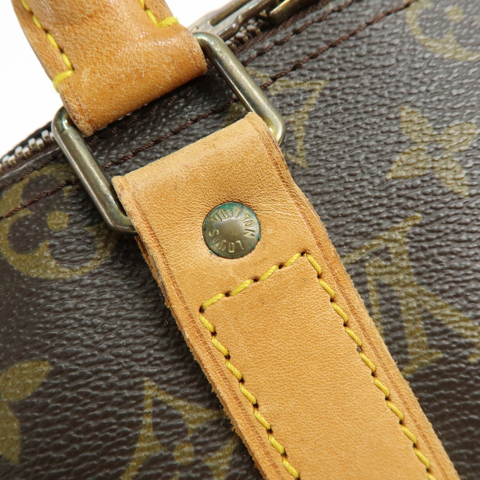 Louis Vuitton Monogram Keep All Bandouliere 45 Boston Bag Brown M41418