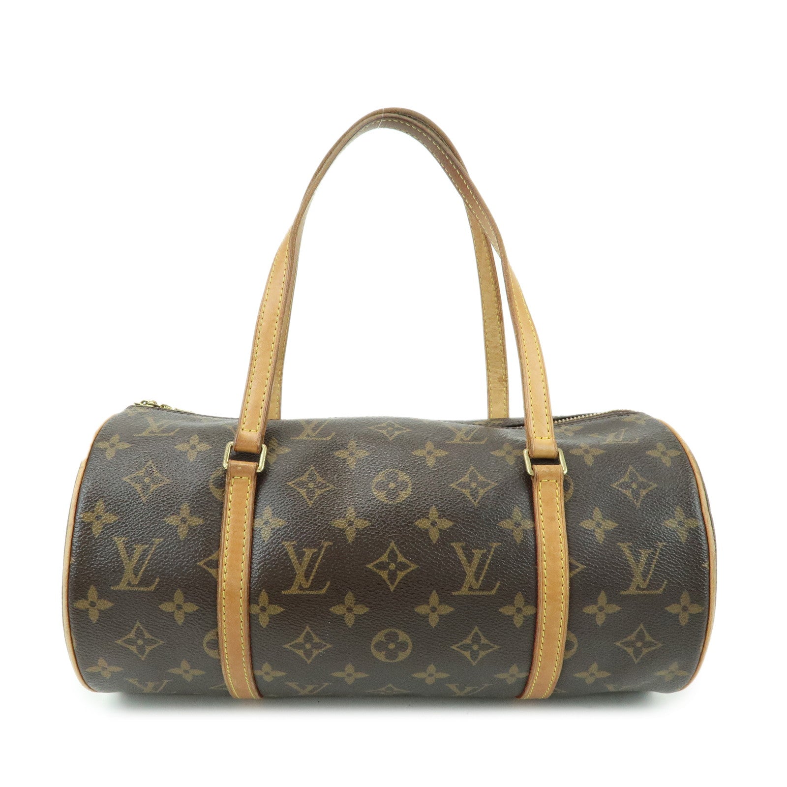 Louis Vuitton Monogram Papillon 30 Canvas Hand Bag Brown M51385