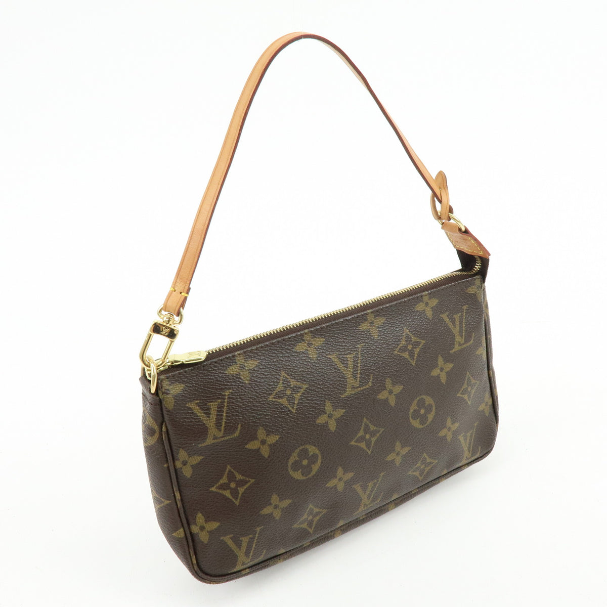 Louis Vuitton Monogram Pochette Accessoires Pouch Hand Bag Brown M51980