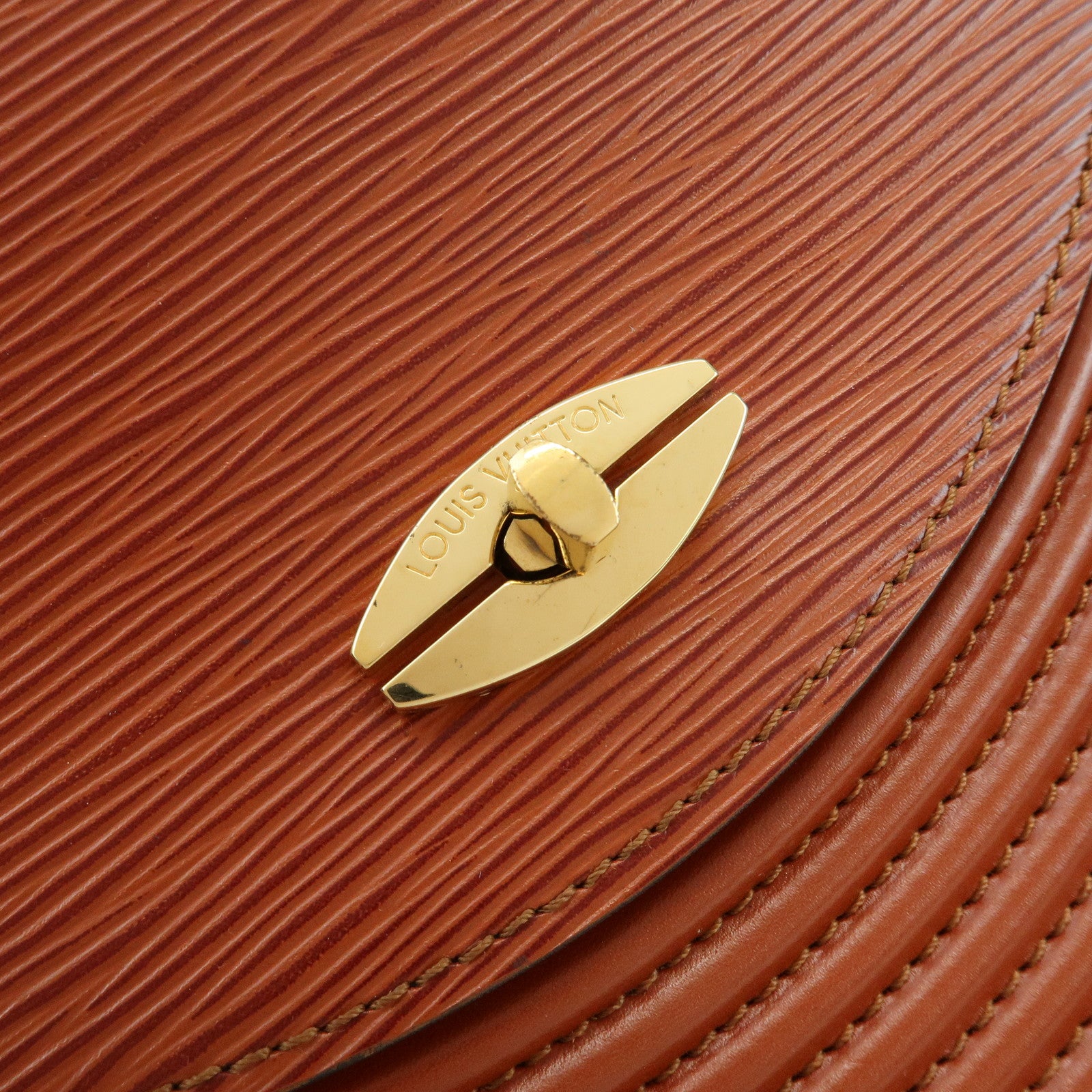 Louis Vuitton Epi Tilsitt Leather Shoulder Bag Kenya Brown M52483