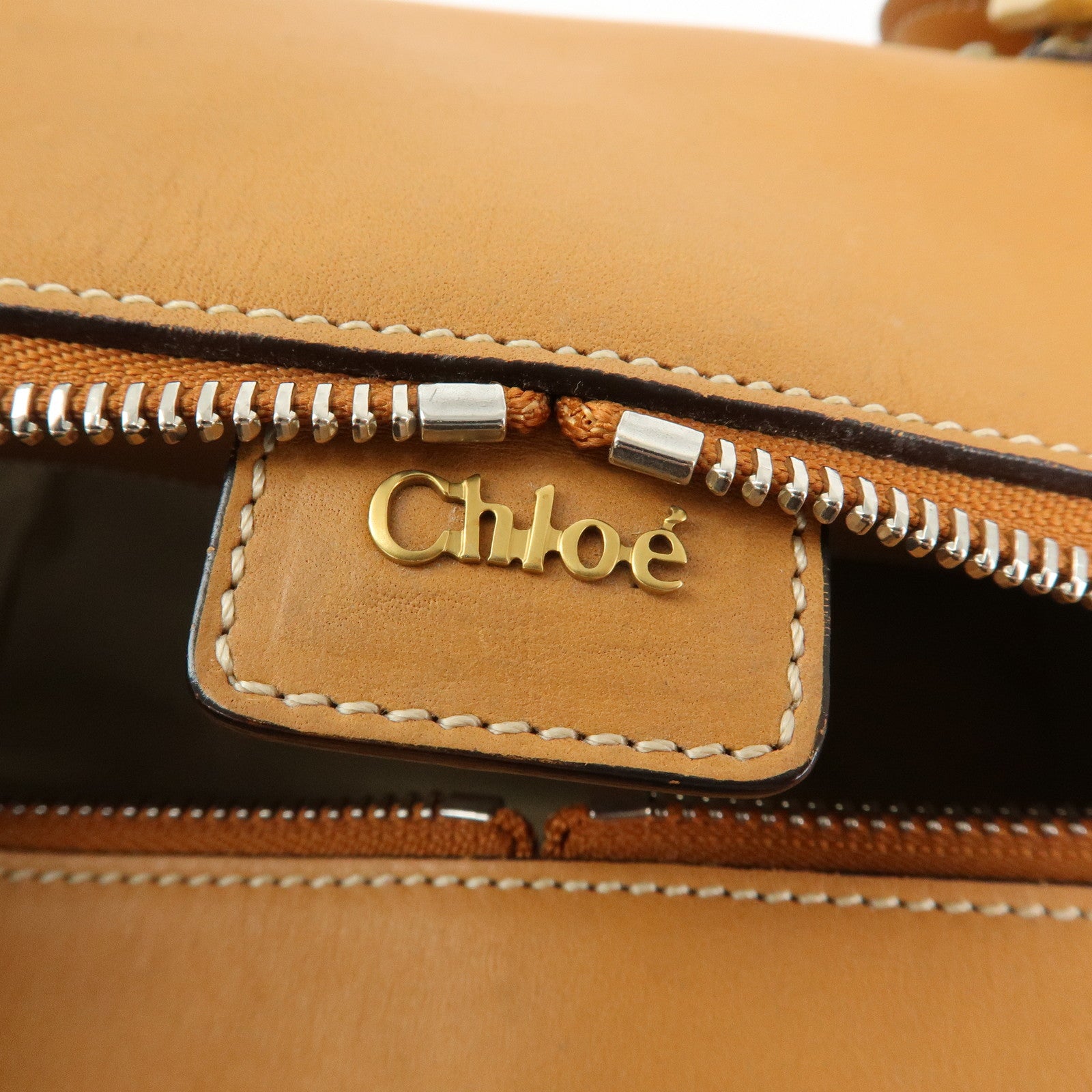Chloe Paddington Leather 2Way Bag Hand Bag Shoulder Bag Brown