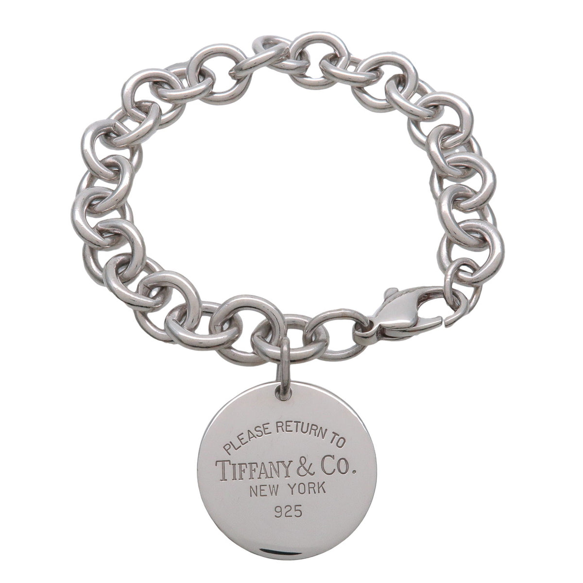 Tiffany & Co Return to Tiffany Round Tag Bracelet SV925 Silver