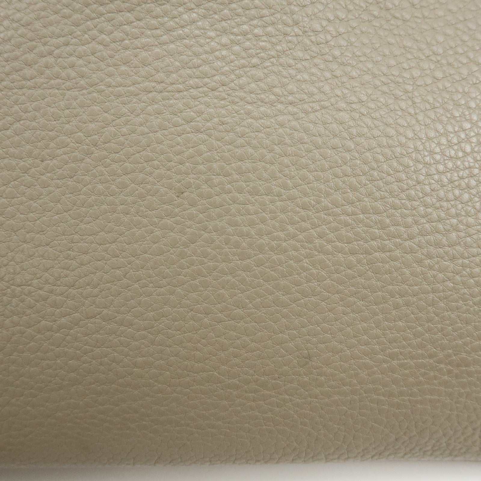 PRADA Logo Leather Shoulder Bag Crossbody Bag Beige 1BH046