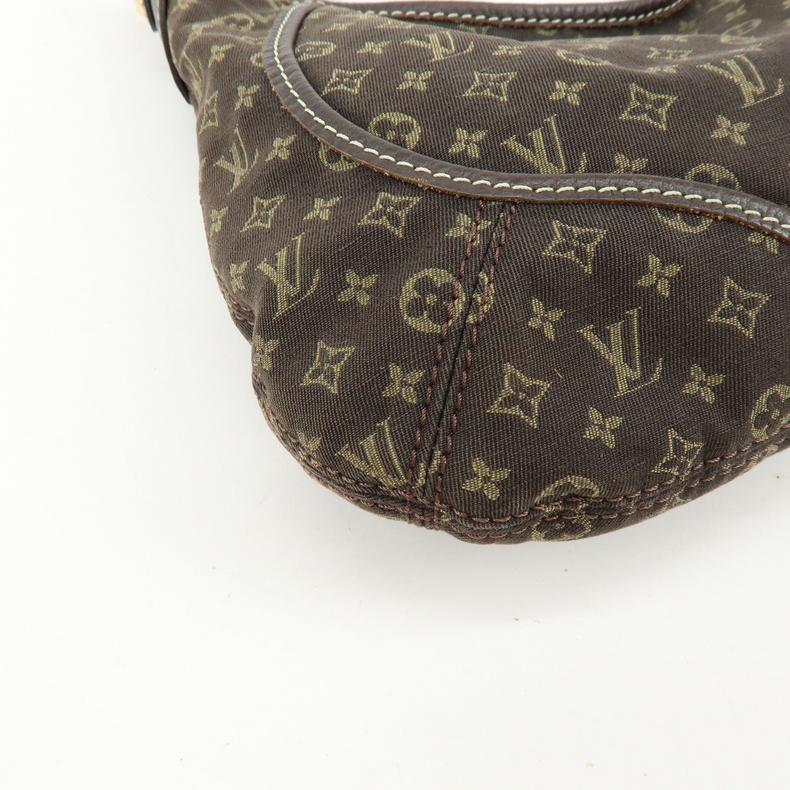 Louis Vuitton Monogram Mini Lin Manon PM Shoulder Hand Bag Ebene M95621