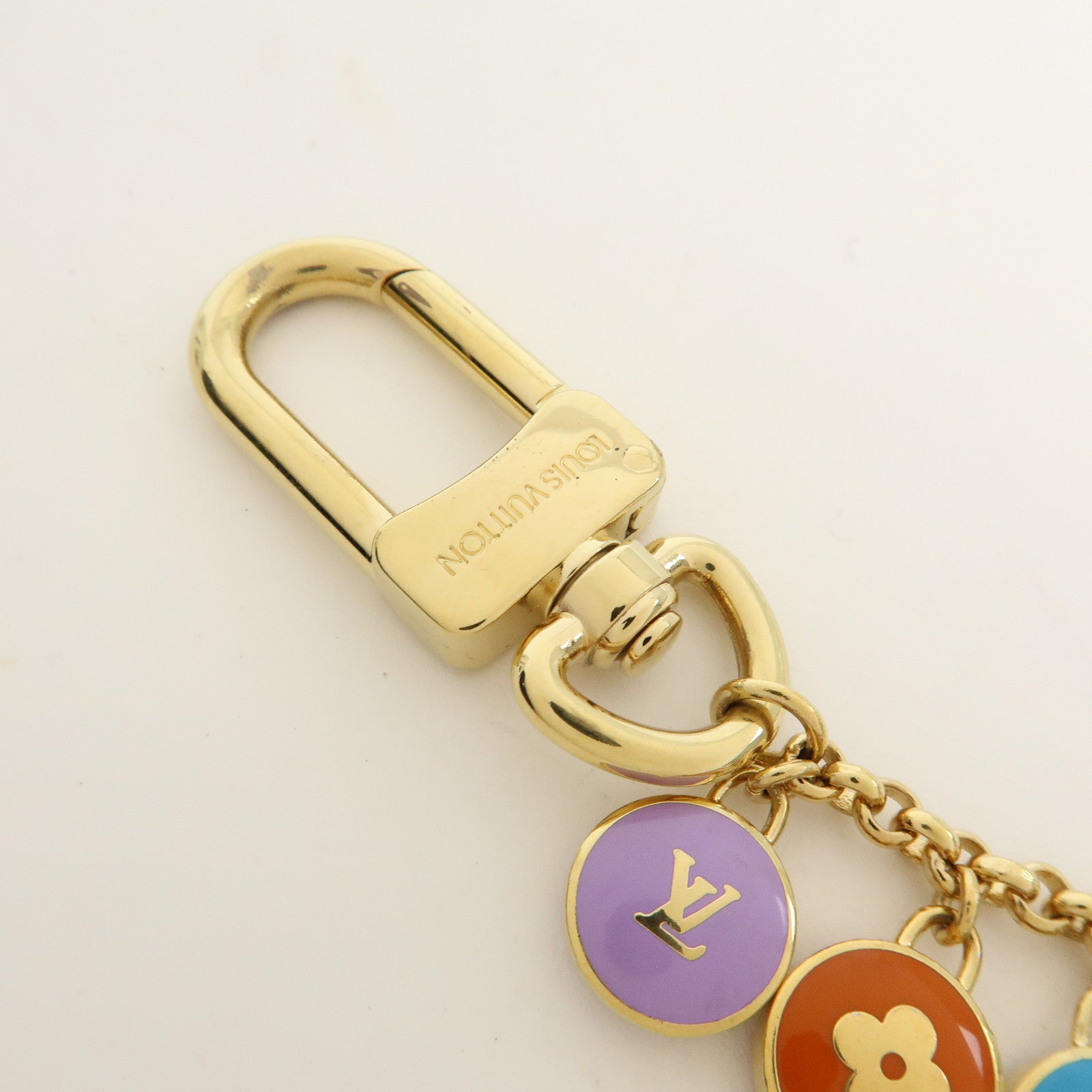 Louis Vuitton Porte Cles Chaine Pastilles Metal Key Chain M66172