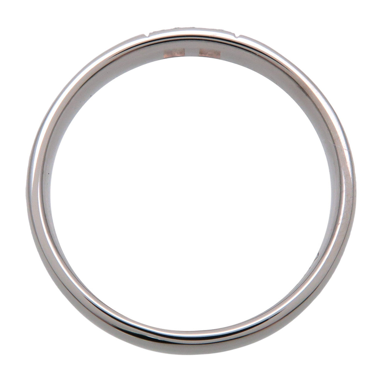 HERMES Ever Hercules 11P Diamond Ring K18 750WG White Gold #49 US5.75