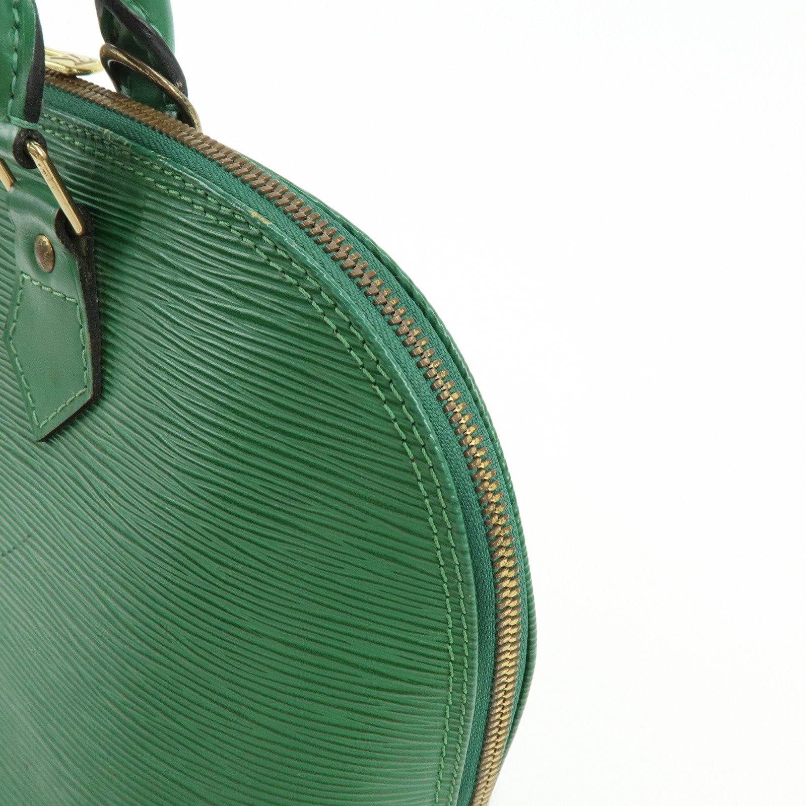 Louis Vuitton Epi Alma 2Way Bag Hand Bag Borneo Green M52144